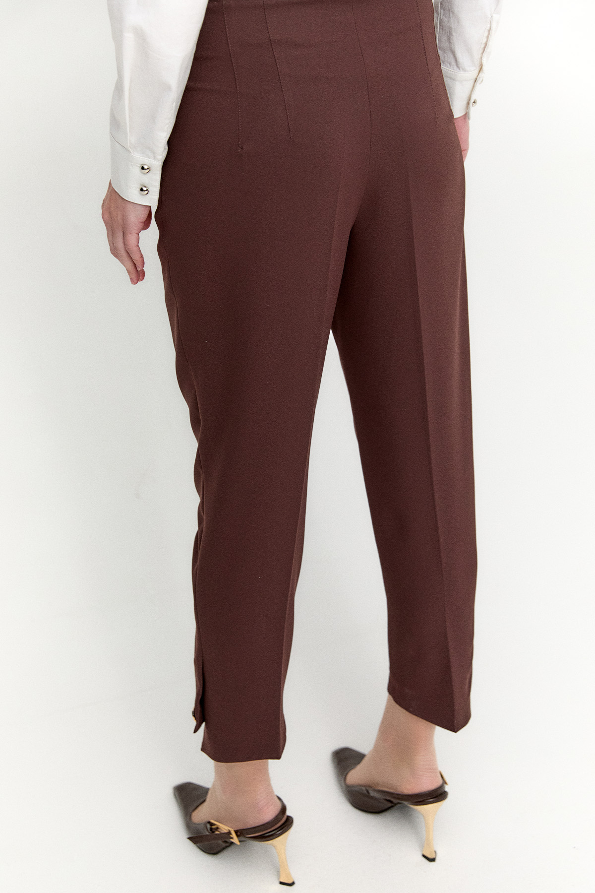 Likralı Asimetrik Paça Pantolon, Tesettür Giyim
