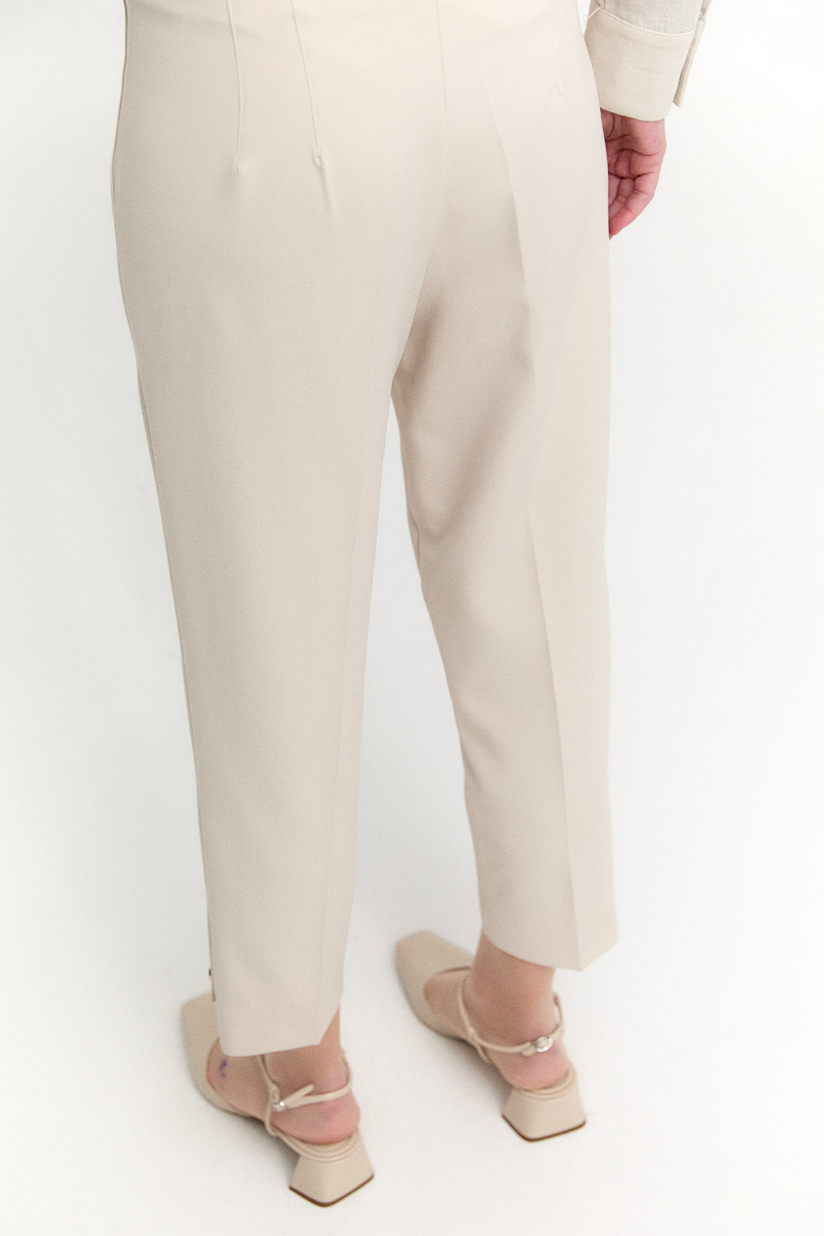 Likralı Asimetrik Paça Pantolon, Tesettür Giyim