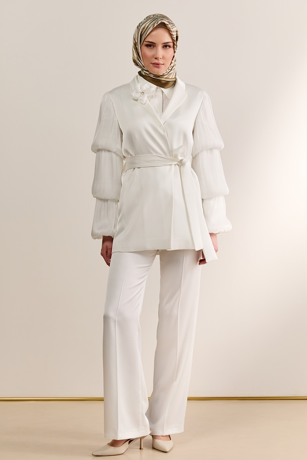 Mat Saten Kumaş Pantolon, Tesettür Giyim