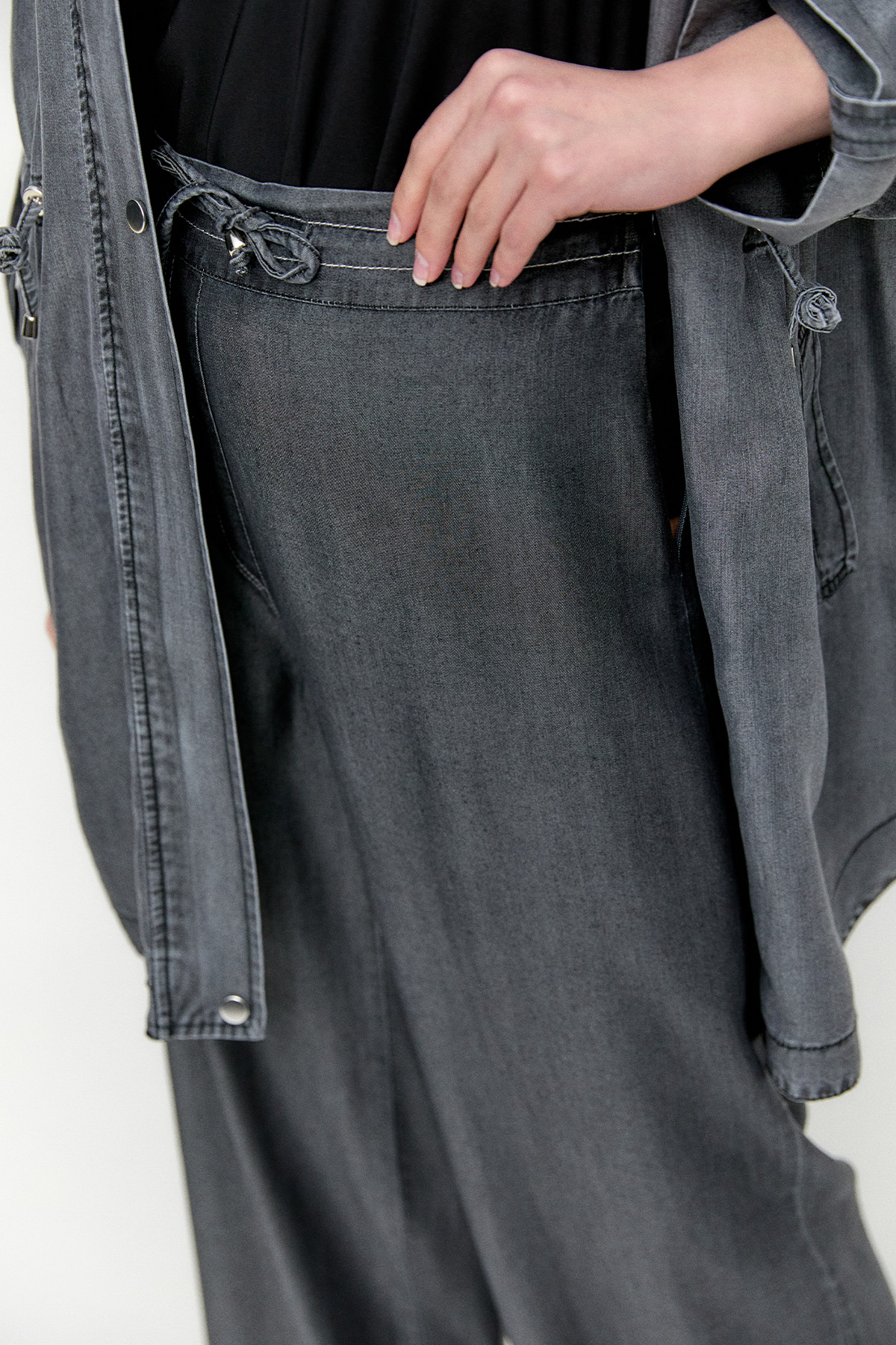 Bağcıklı Geniş Paça Pantolon, Tesettür Giyim