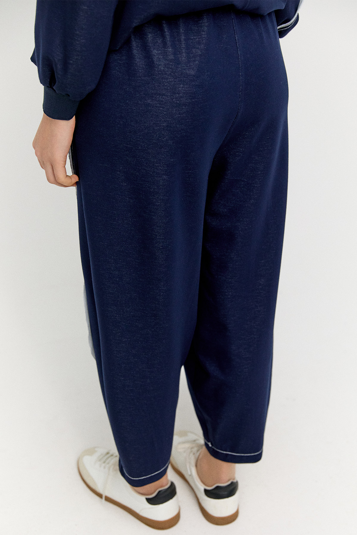 Kontrast Dikişli Spor Pantolon, Tesettür Giyim