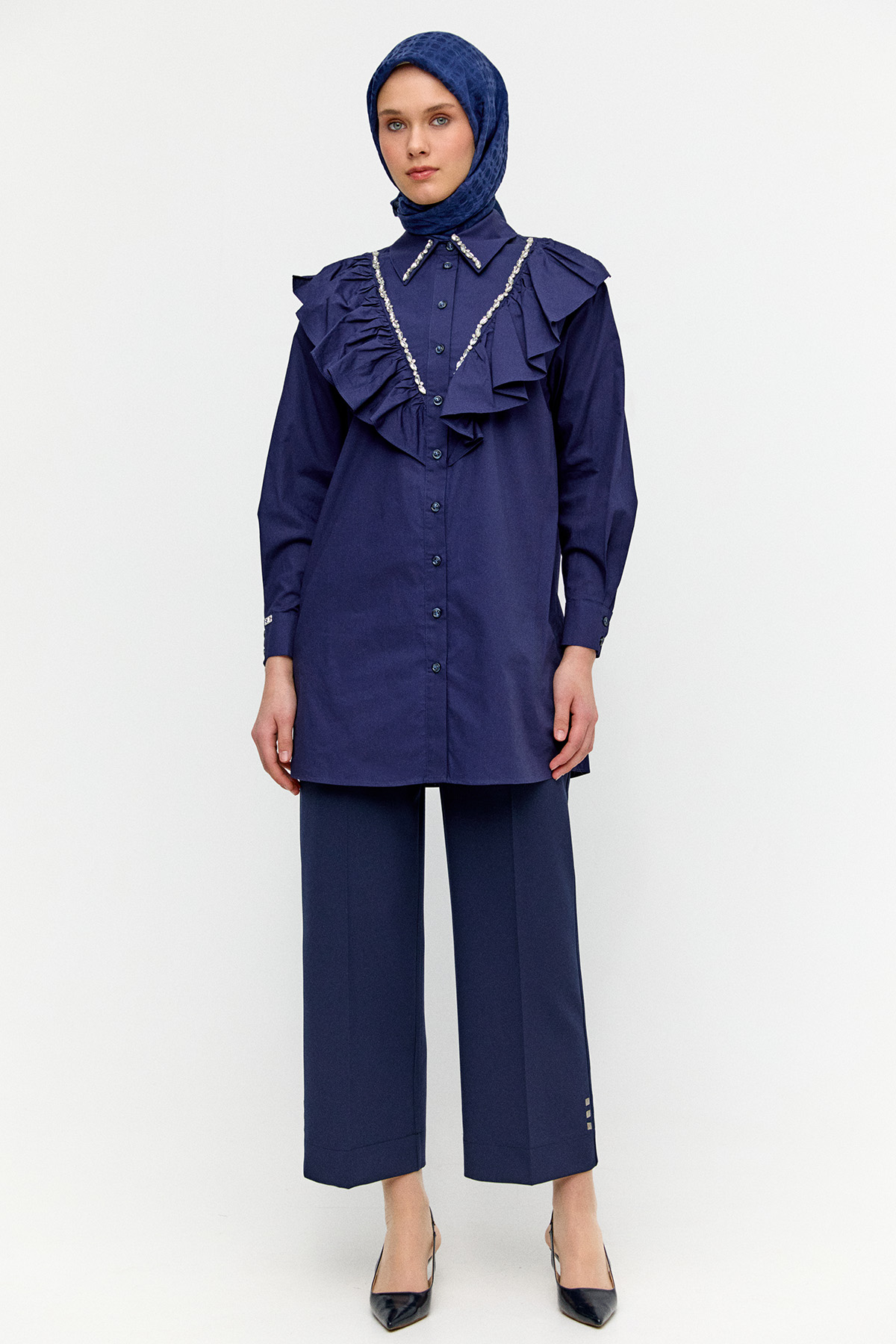 Geniş Paça Kumaş Pantolon, Tesettür Giyim