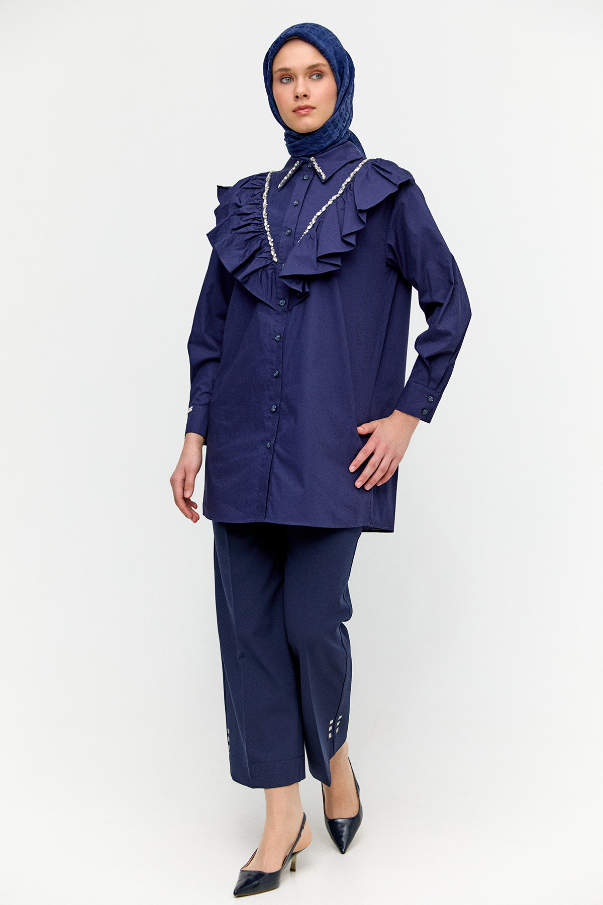 Geniş Paça Kumaş Pantolon, Tesettür Giyim