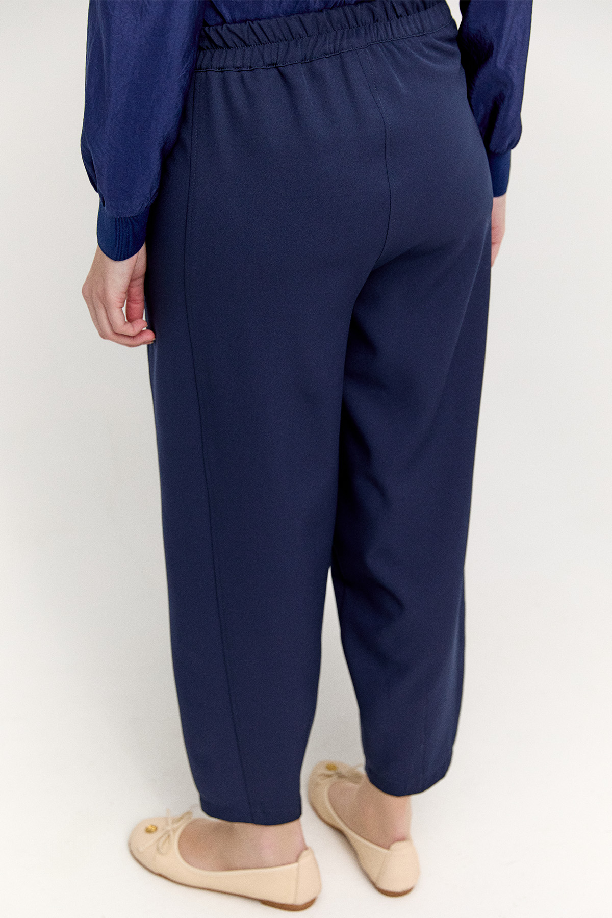 Krep Barrel Fit Pantolon, Tesettür Giyim