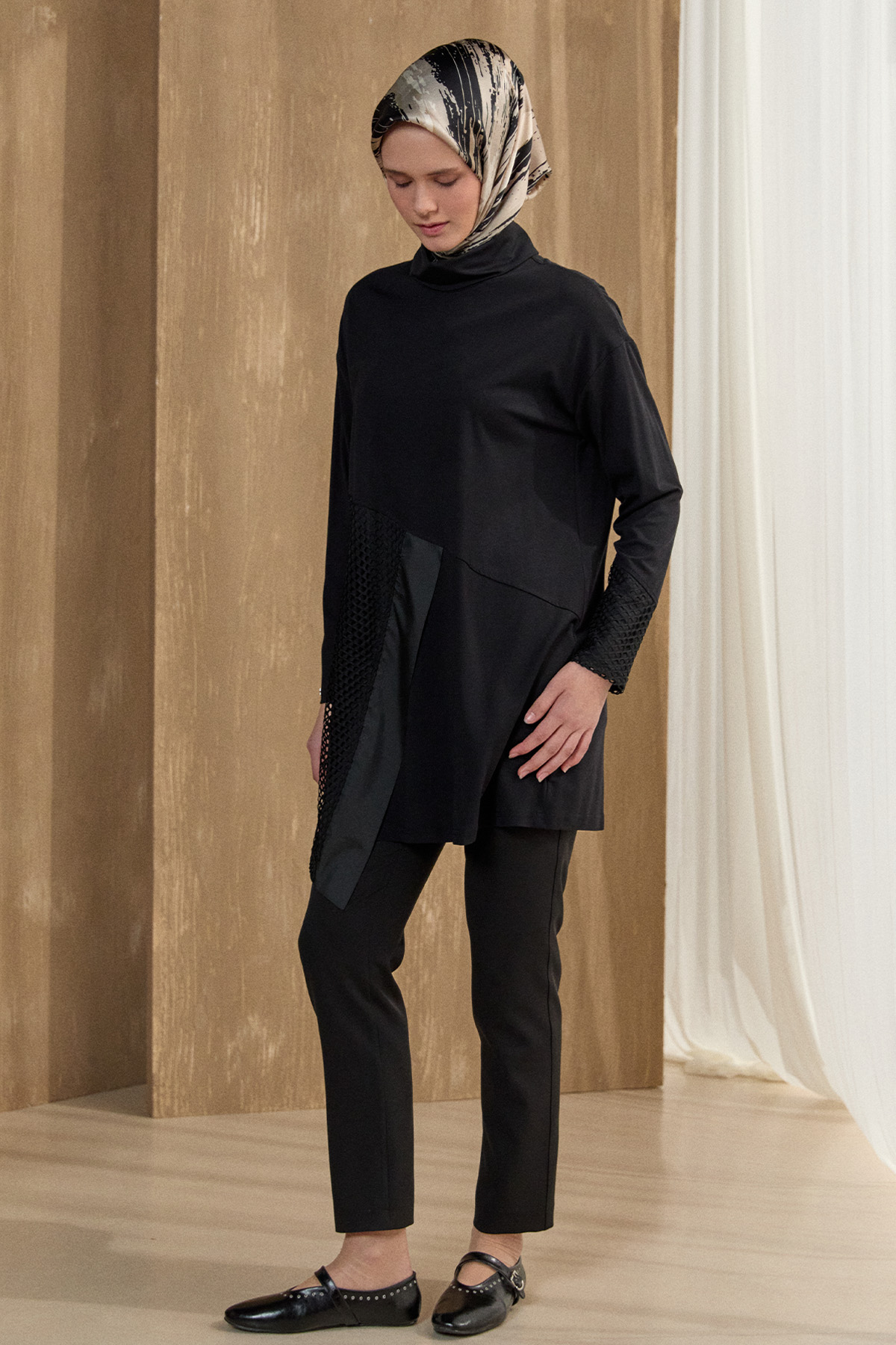 Dar Paça Krep Pantolon, Tesettür Giyim