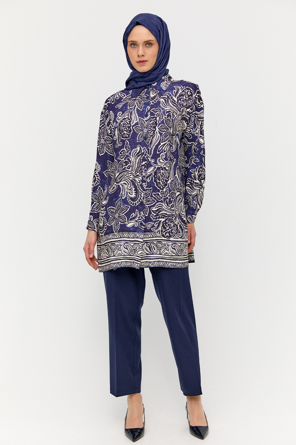 Boru Paça Büyük Beden Pantolon, Tesettür Giyim