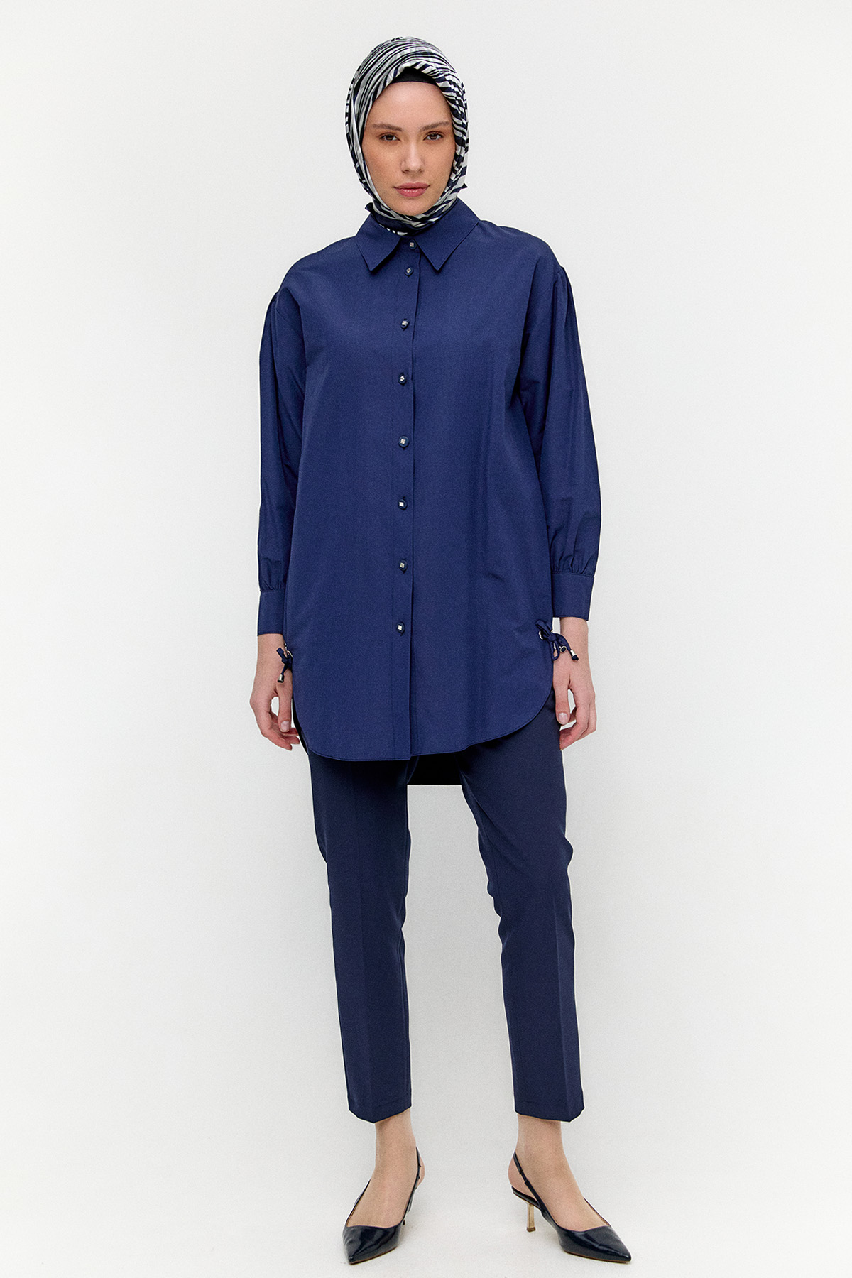 Fermuar Cepli Havuç Pantolon, Tesettür Giyim