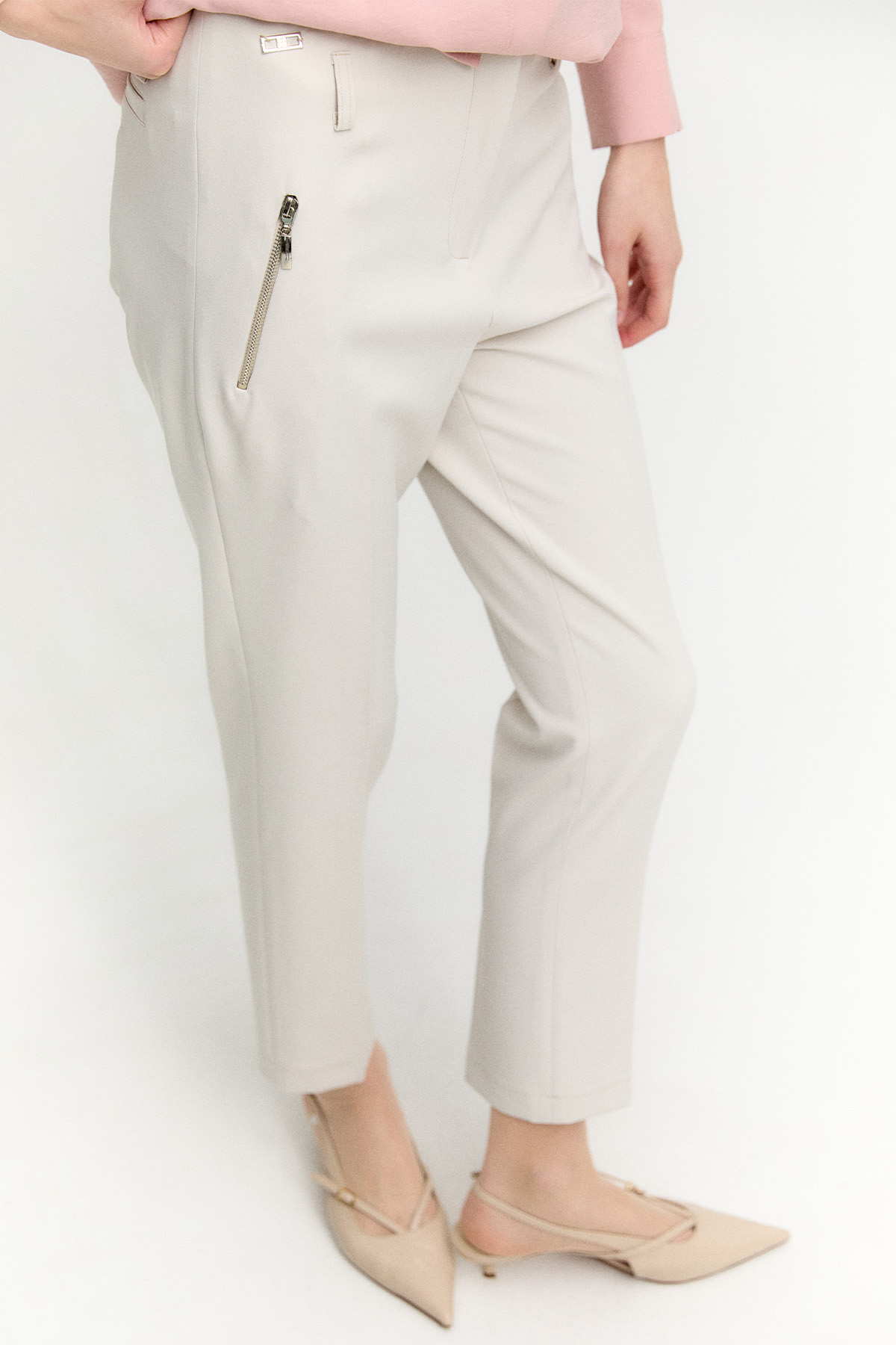 Fermuar Cepli Havuç Pantolon, Tesettür Giyim