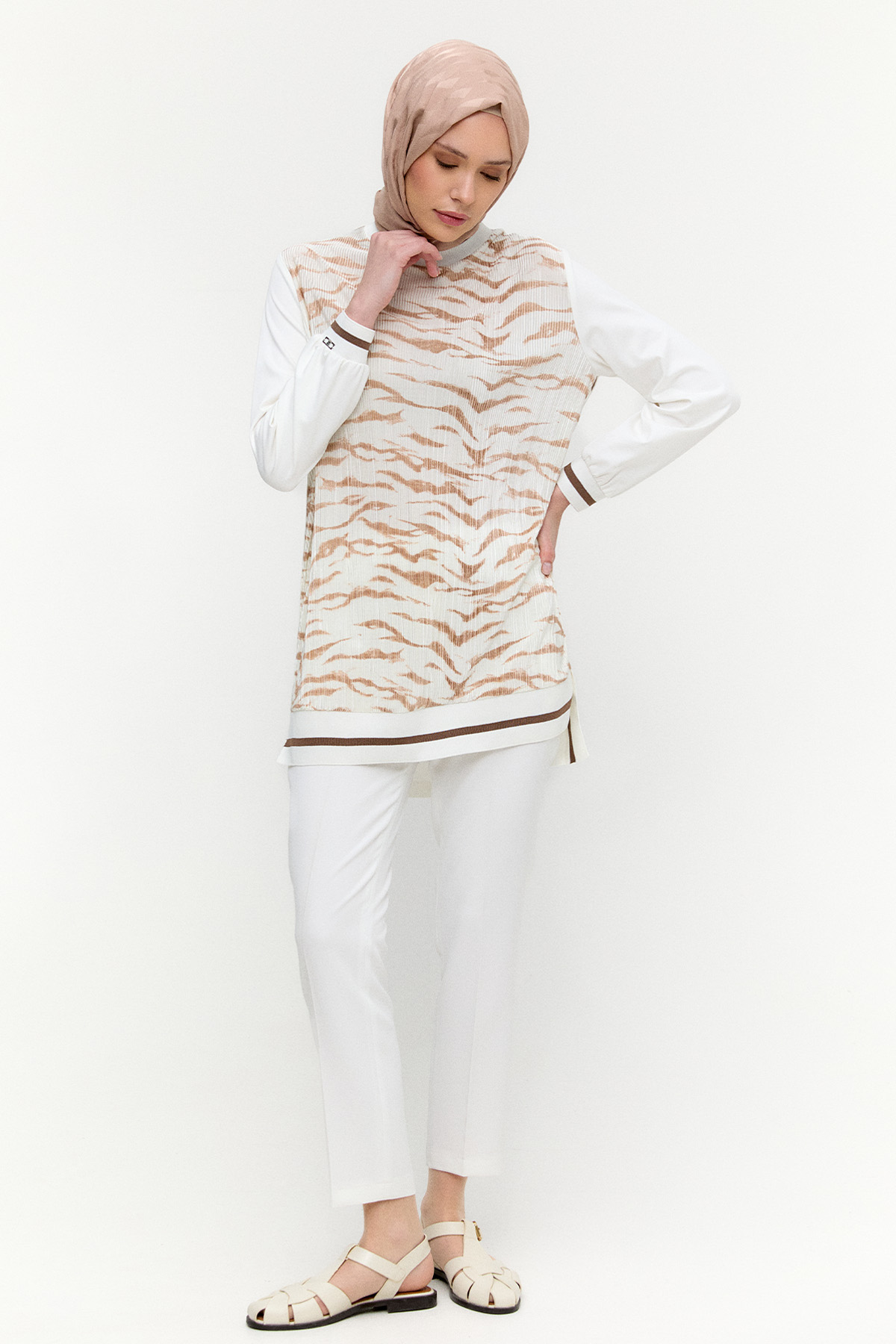 Fermuar Cepli Havuç Pantolon, Tesettür Giyim