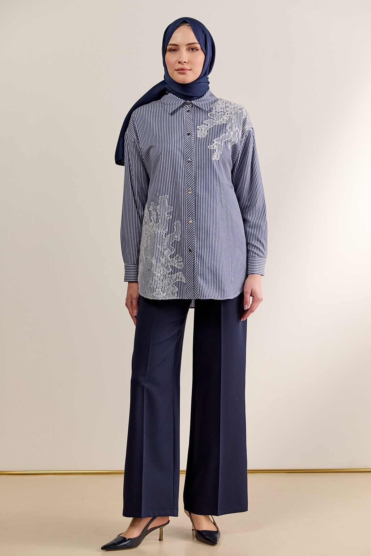 Korsajlı Palazzo Pantolon, Tesettür Giyim