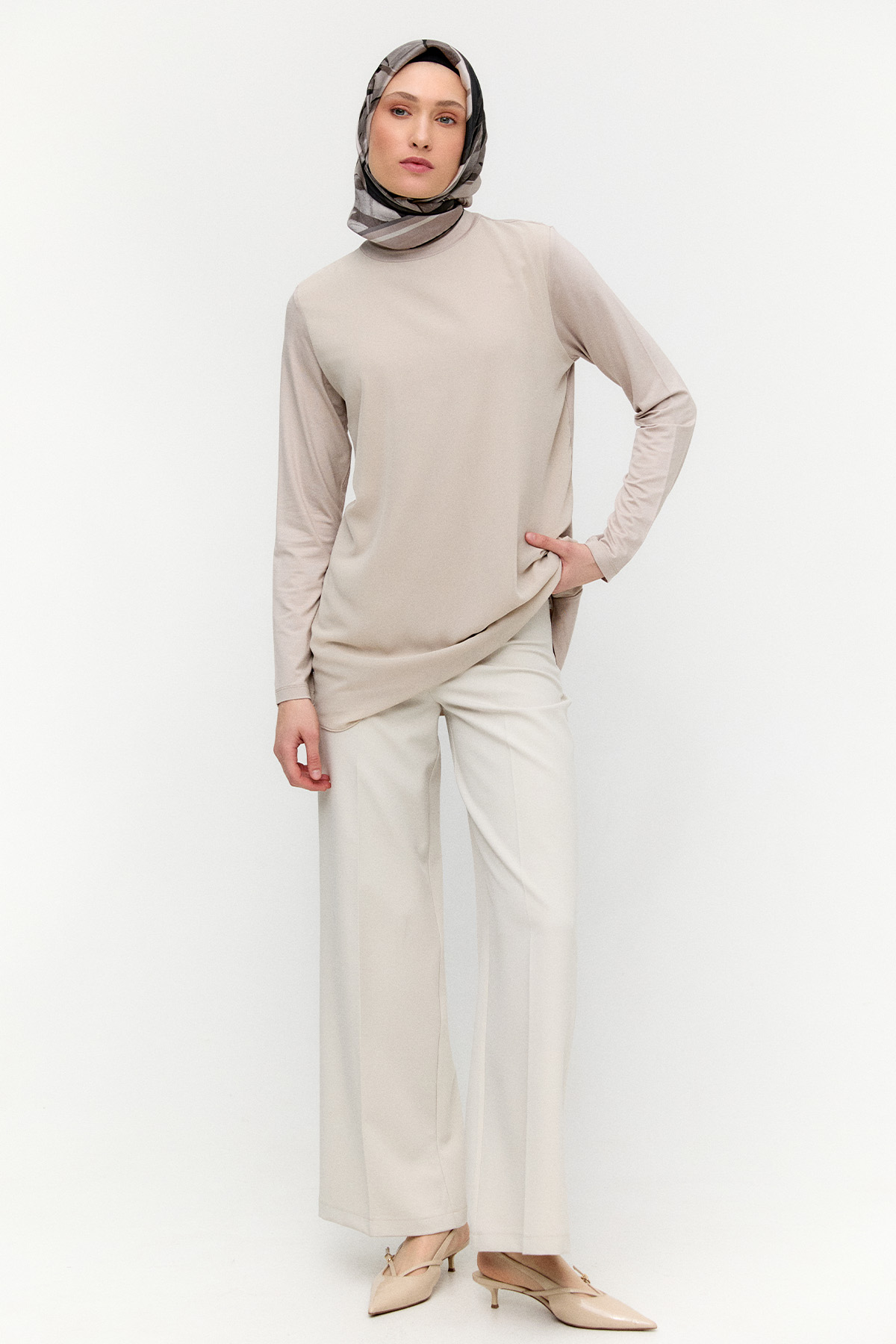 Korsajlı Palazzo Pantolon, Tesettür Giyim