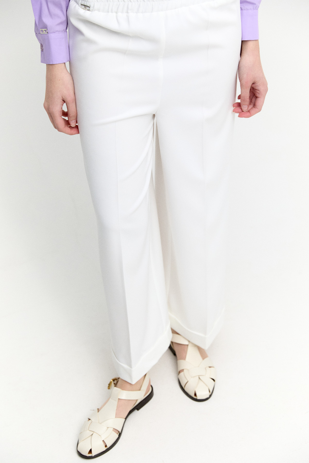 Duble Paça Lastikli Pantolon, Tesettür Giyim