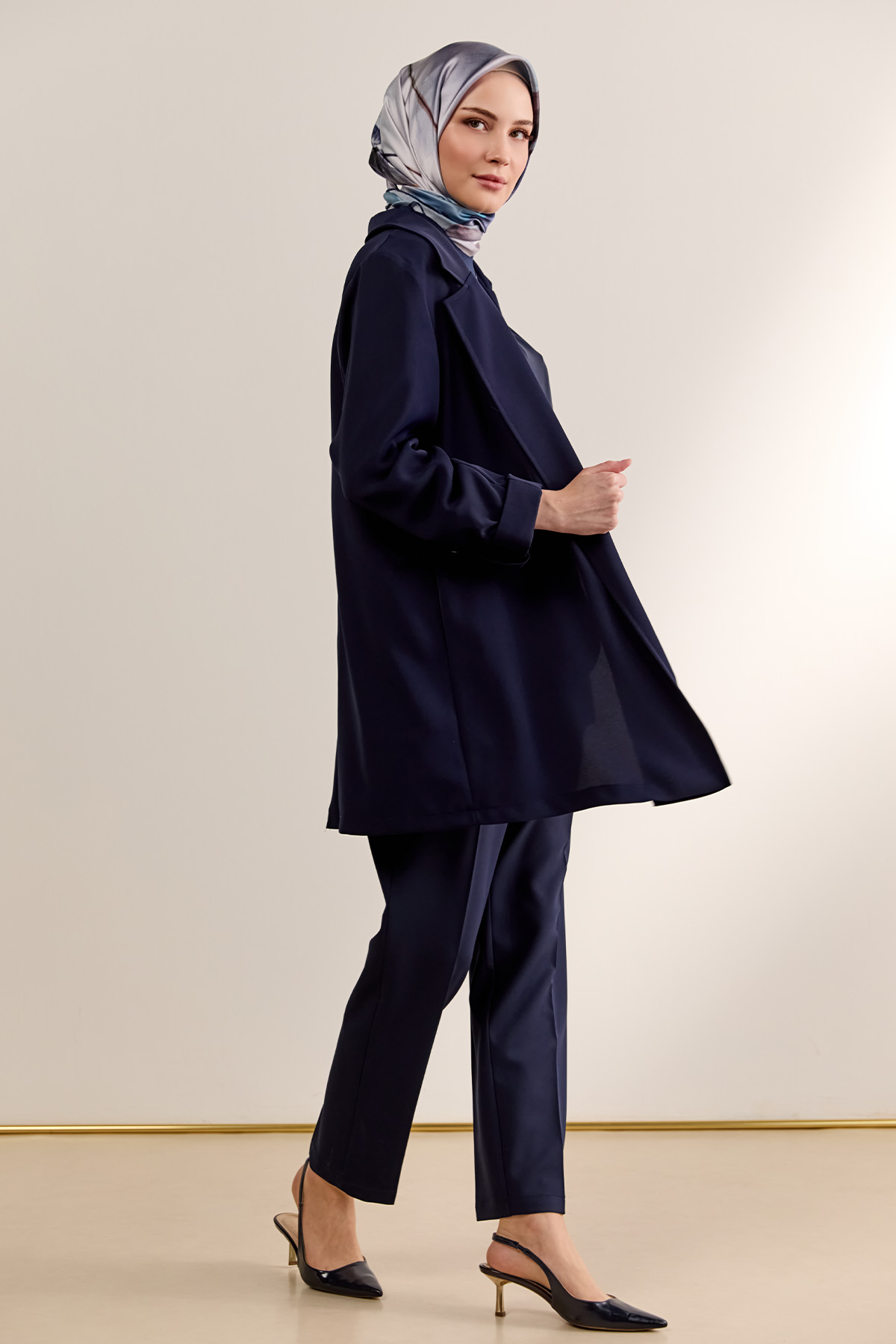 Süs Düğmeli Havuç Pantolon, Tesettür Giyim