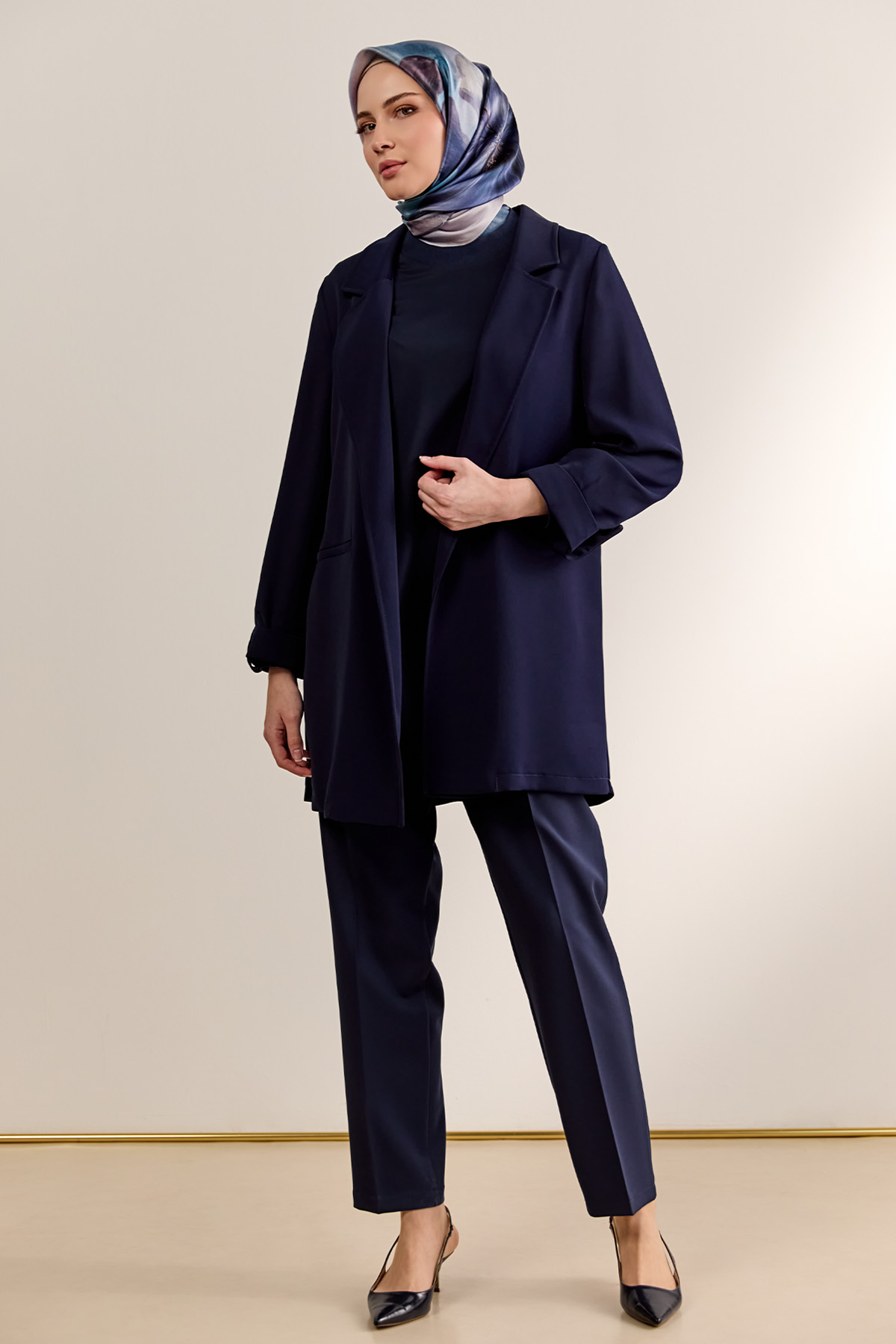 Süs Düğmeli Havuç Pantolon, Tesettür Giyim