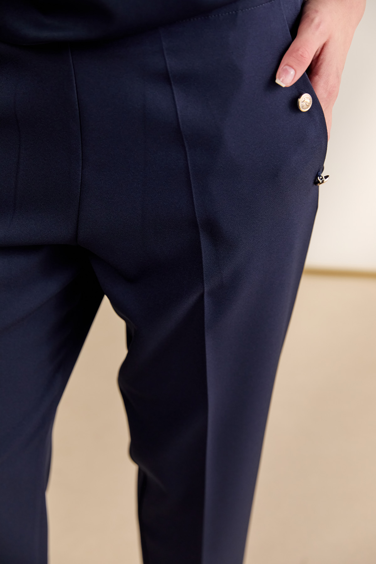 Süs Düğmeli Havuç Pantolon, Tesettür Giyim