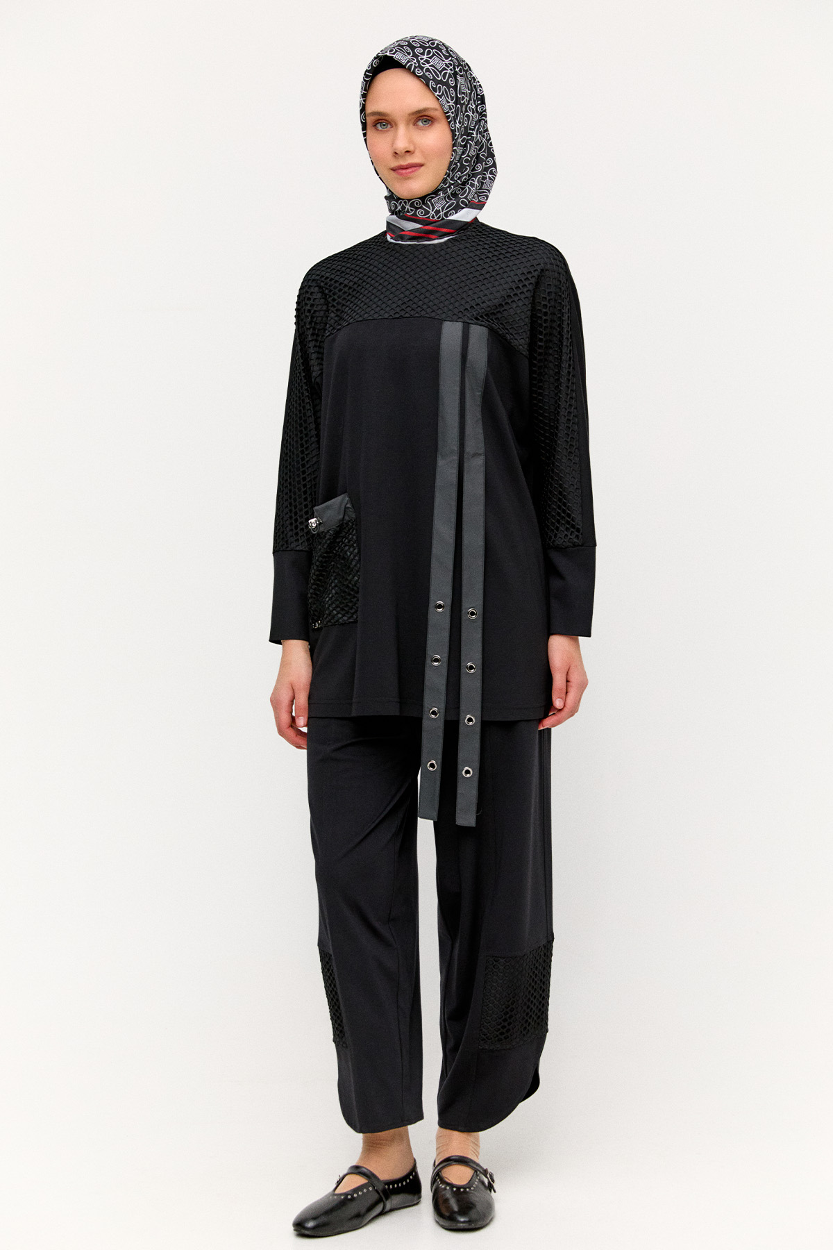 Oval Paçalı Sandy Pantolon, Tesettür Giyim