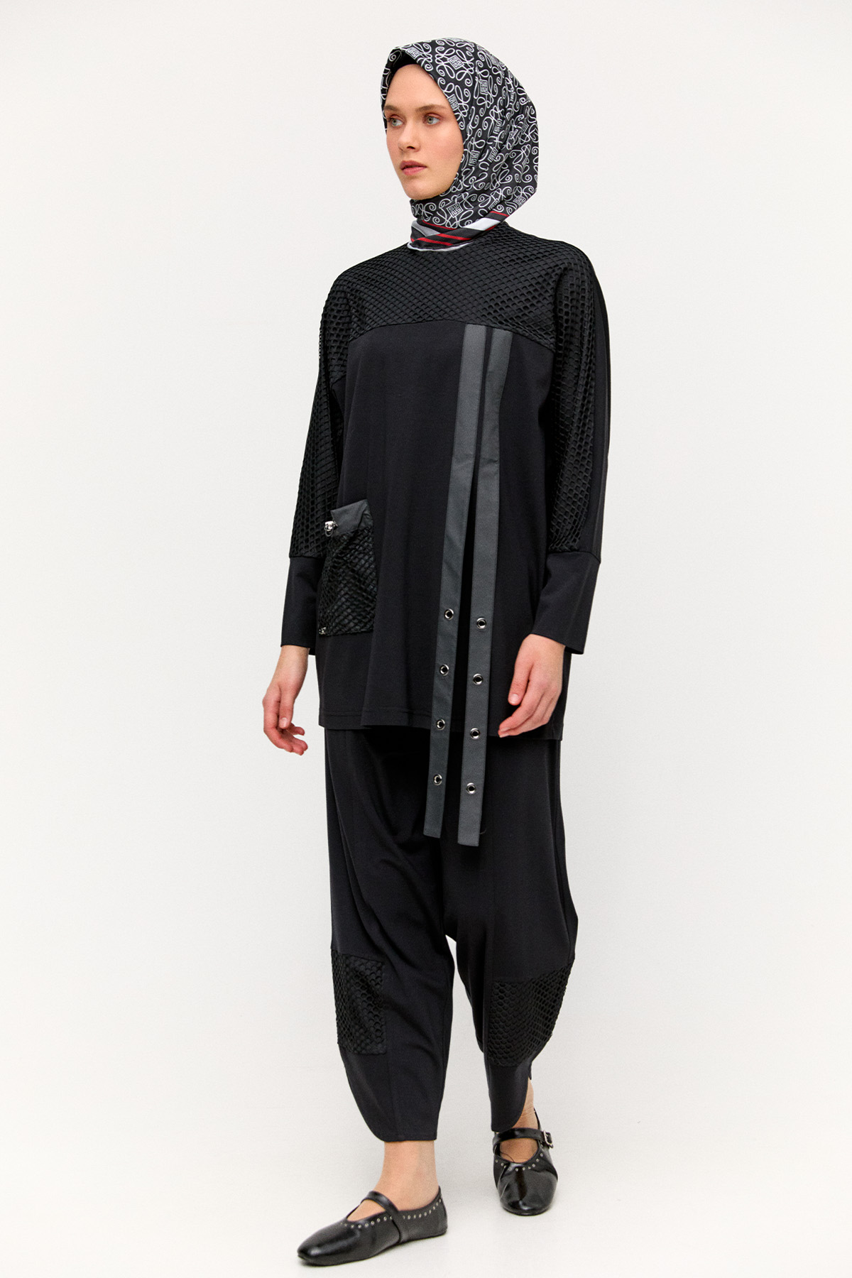 Oval Paçalı Sandy Pantolon, Tesettür Giyim