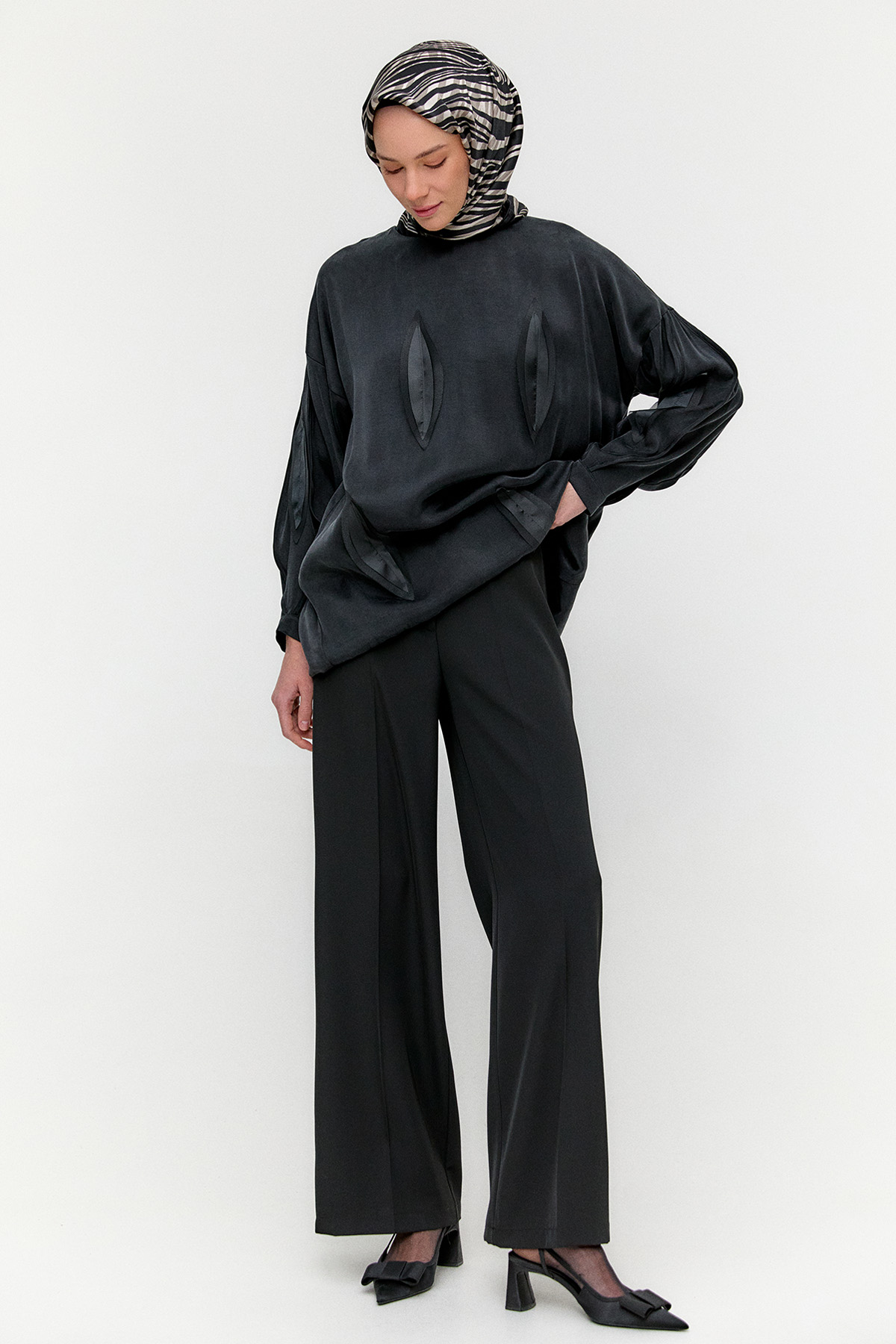 Korsajlı Palazzo Pantolon, Tesettür Giyim