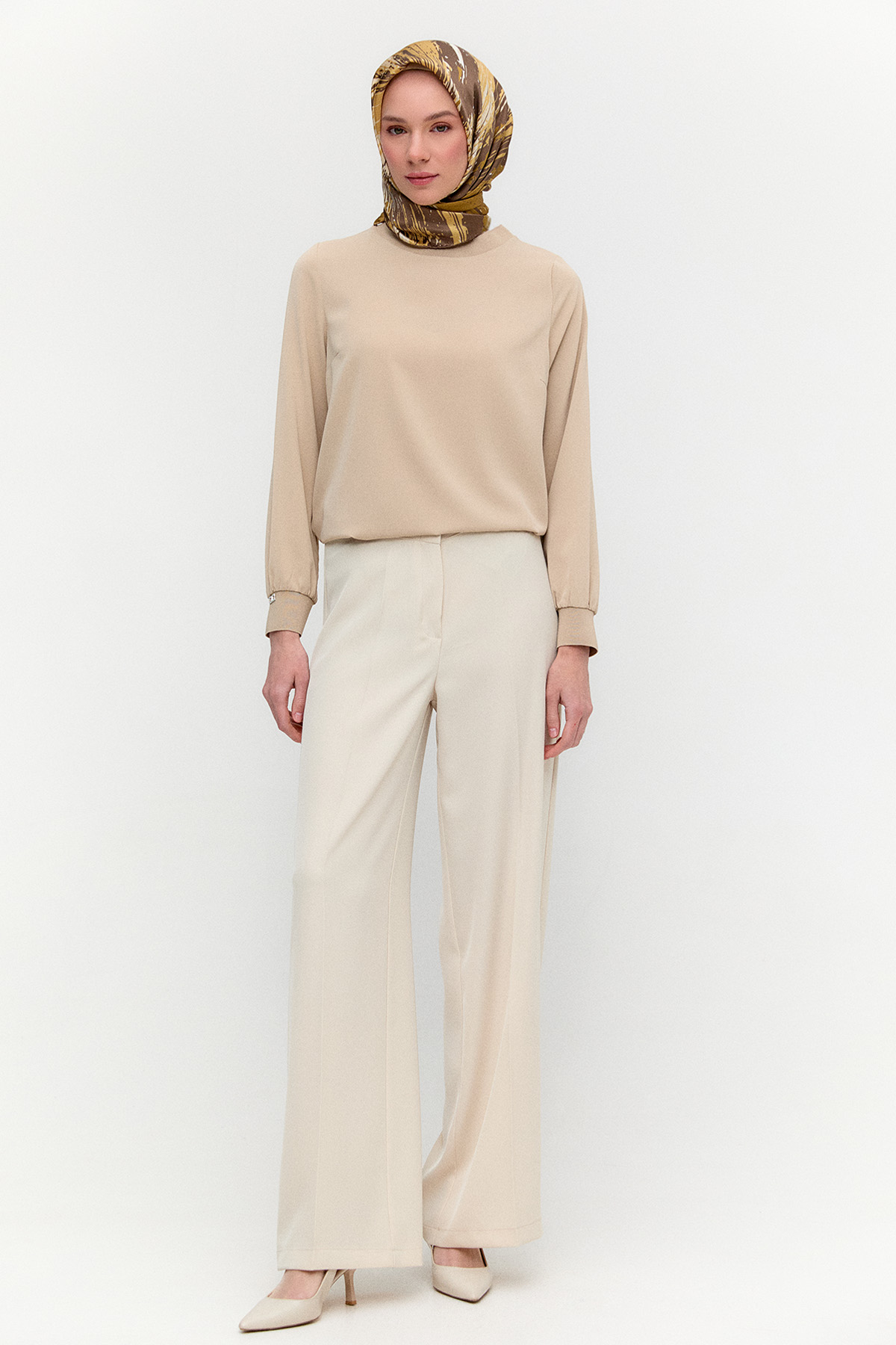 Korsajlı Palazzo Pantolon, Tesettür Giyim