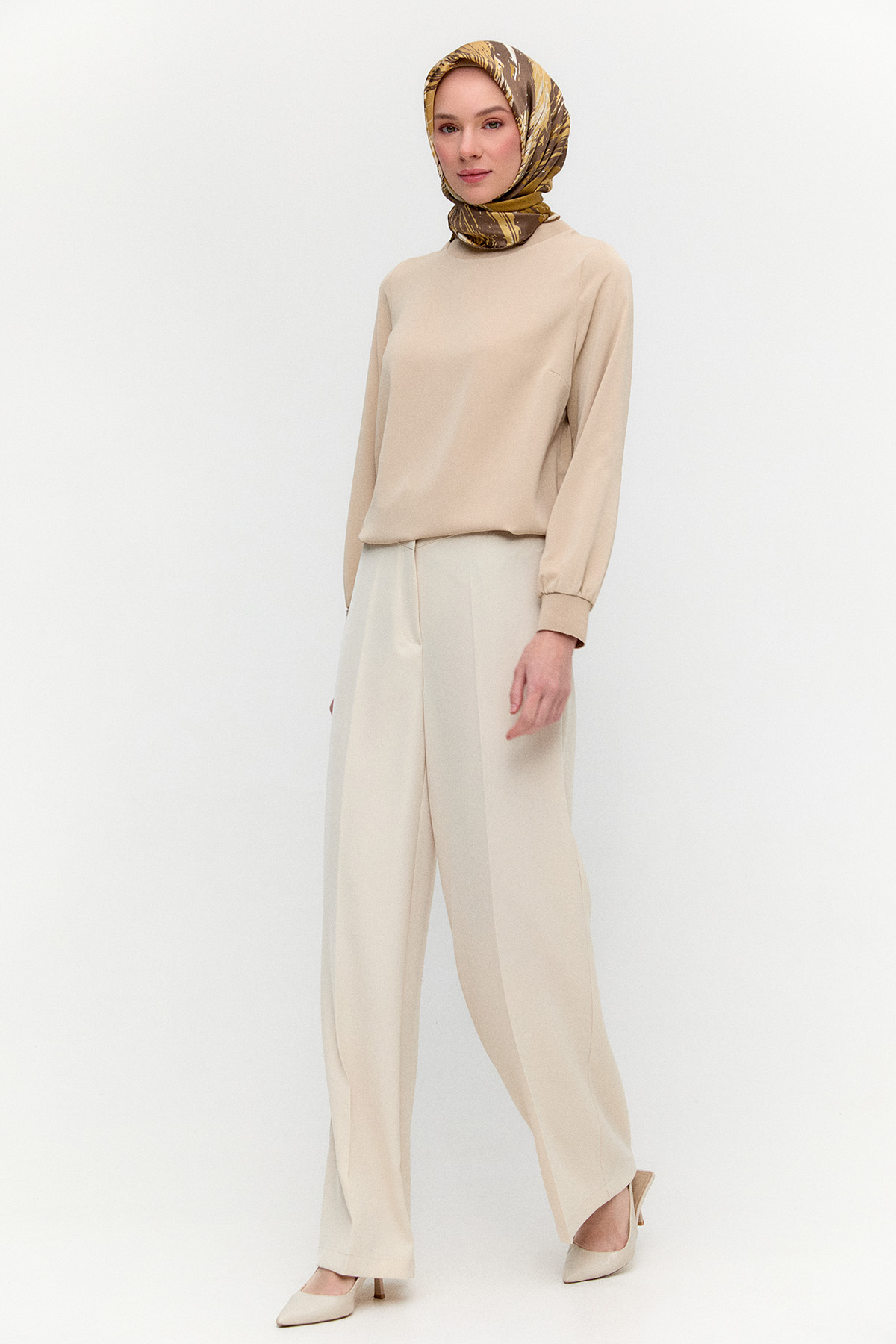 Korsajlı Palazzo Pantolon, Tesettür Giyim