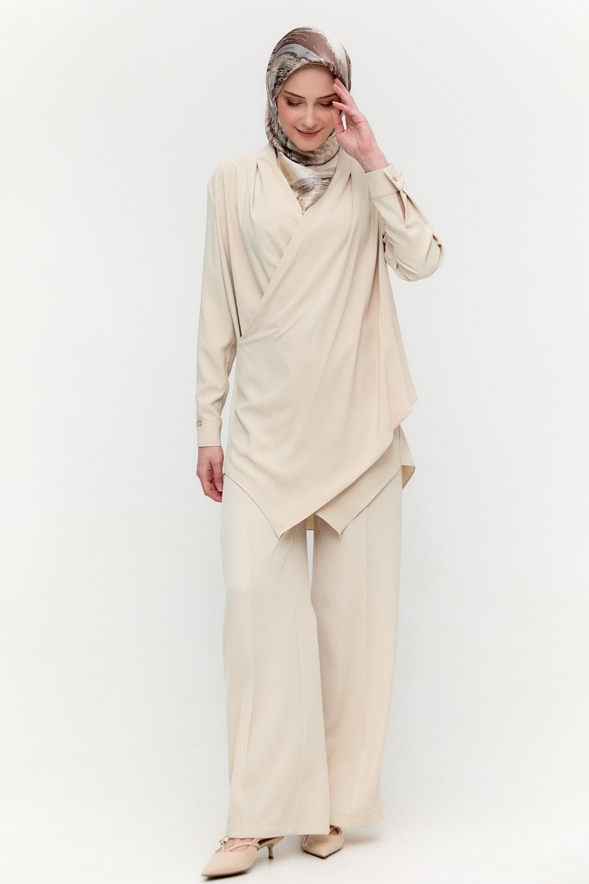 Korsajlı Palazzo Pantolon, Tesettür Giyim