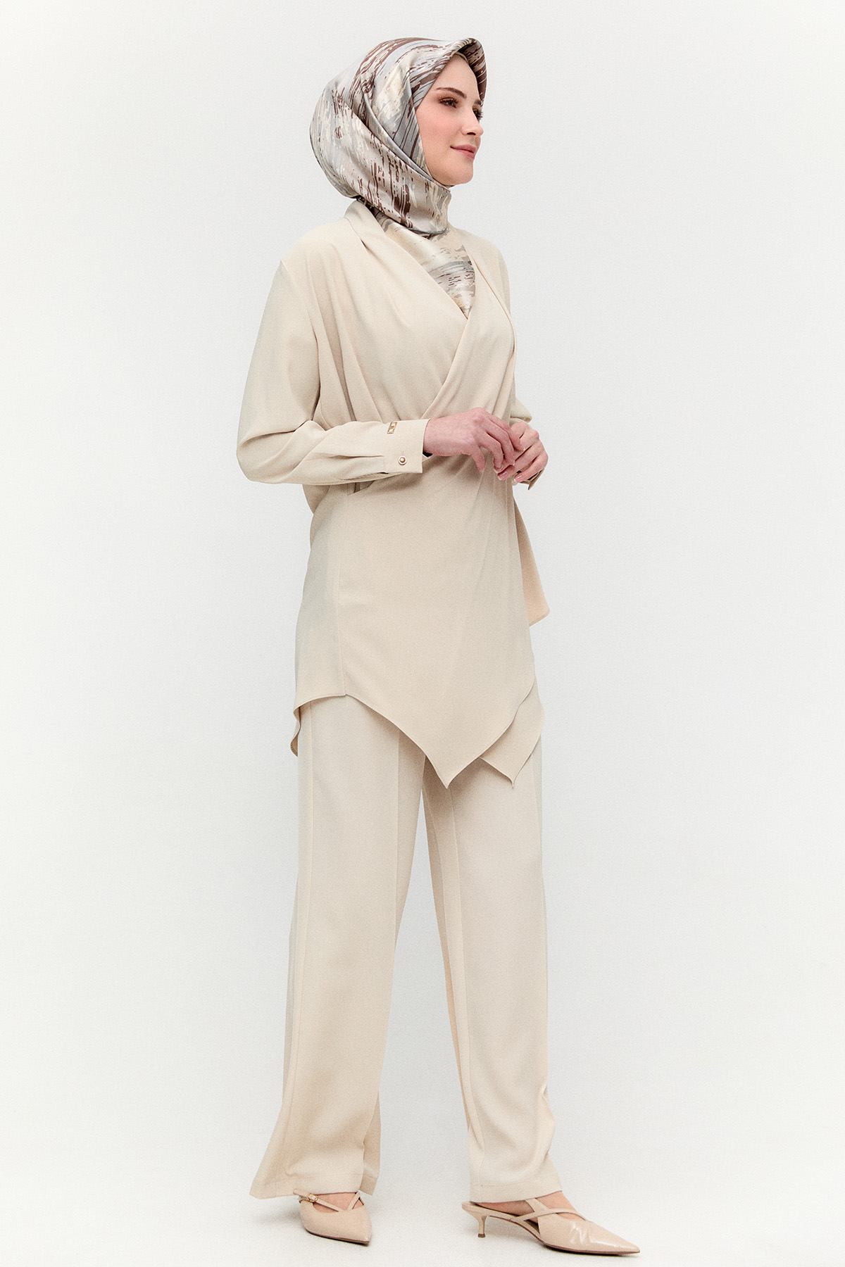 Korsajlı Palazzo Pantolon, Tesettür Giyim
