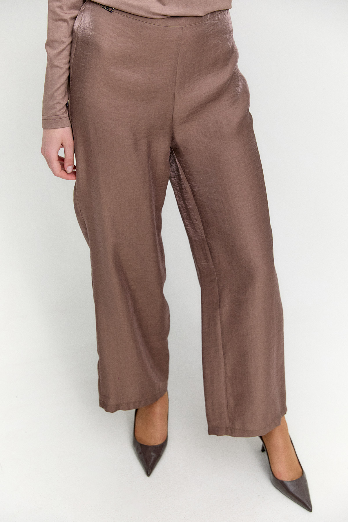 Geniş Paça Jakarlı Pantolon, Tesettür Giyim