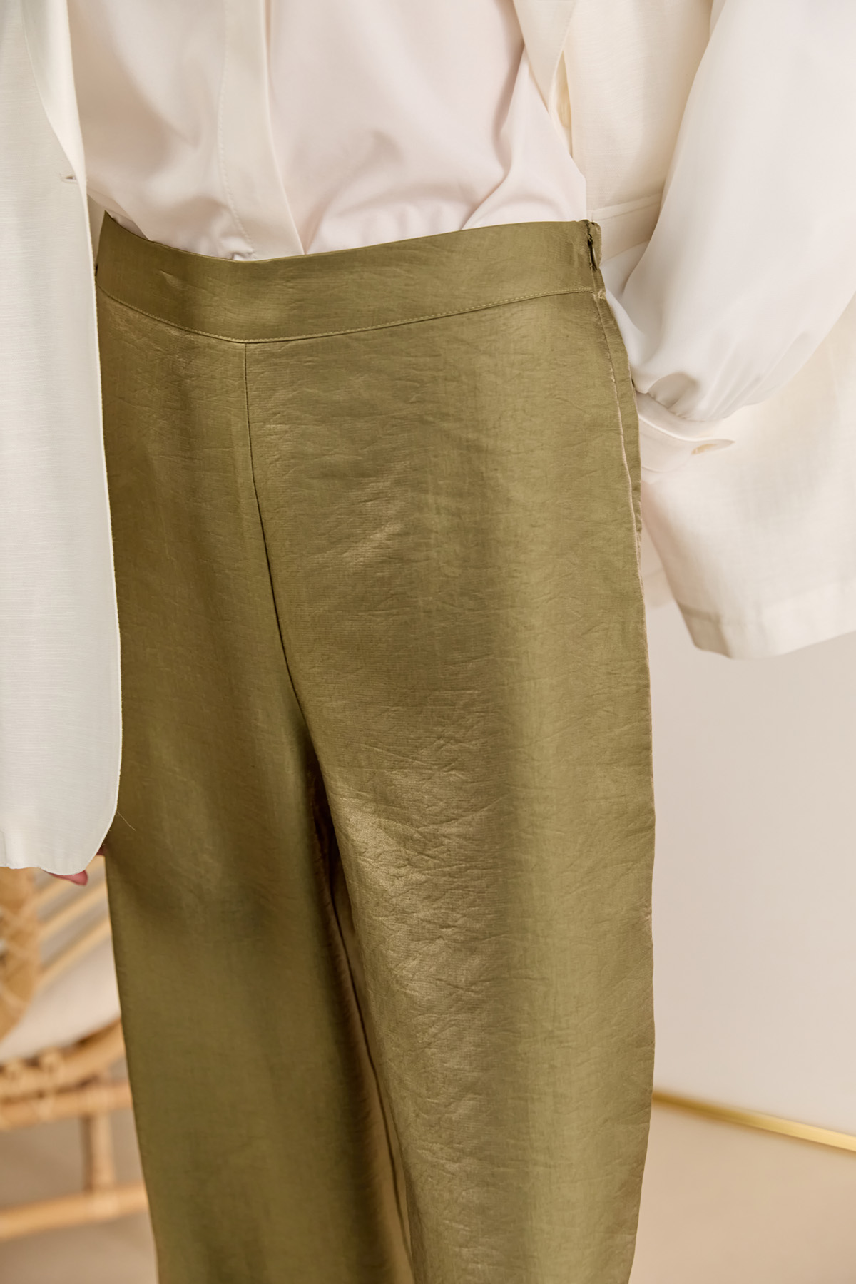 Geniş Paça Jakarlı Pantolon, Tesettür Giyim