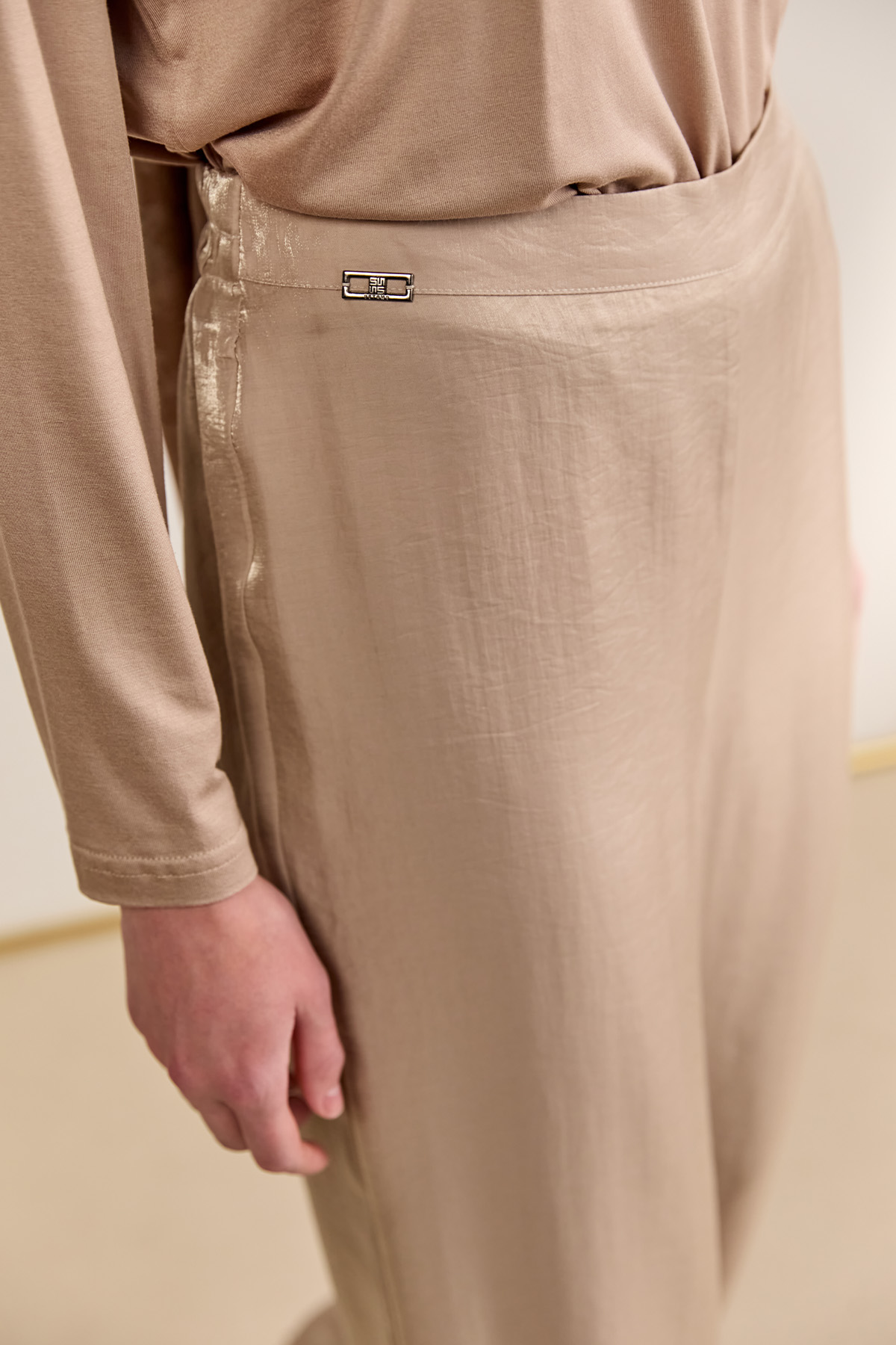 Geniş Paça Jakarlı Pantolon, Tesettür Giyim