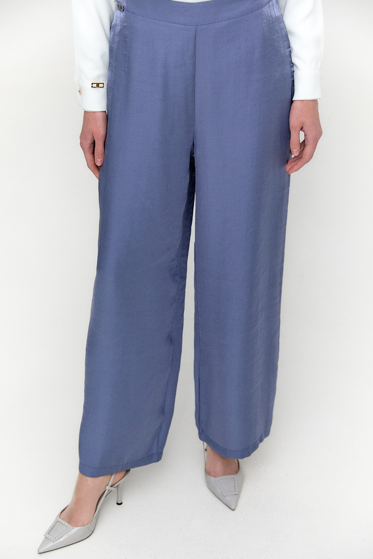 Geniş Paça Jakarlı Pantolon, Tesettür Giyim