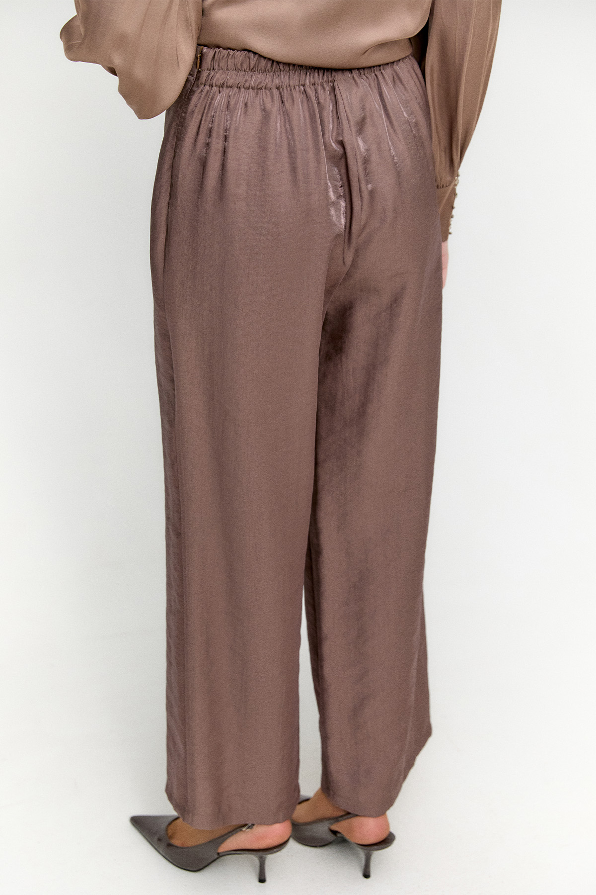 Geniş Paça Jakarlı Pantolon, Tesettür Giyim