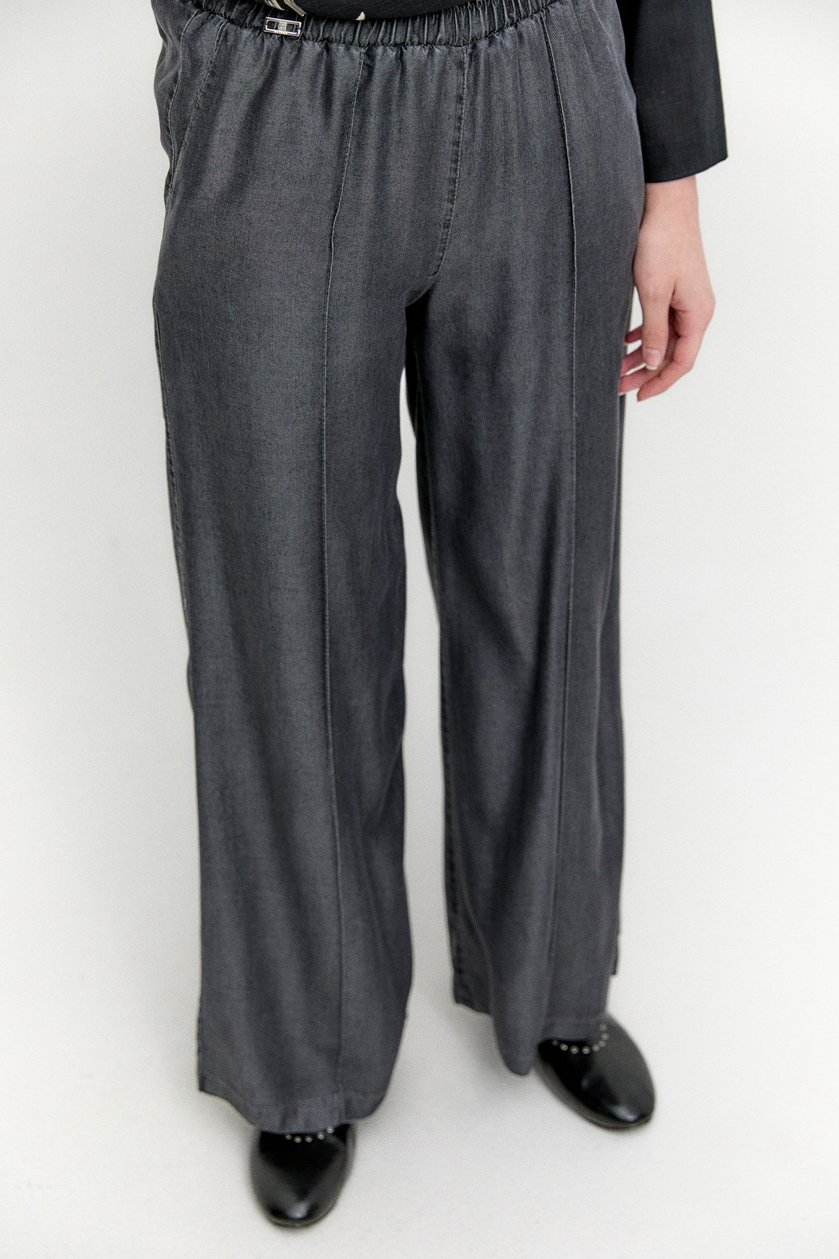 Beli Lastikli Geniş Paça Pantolon, Tesettür Giyim