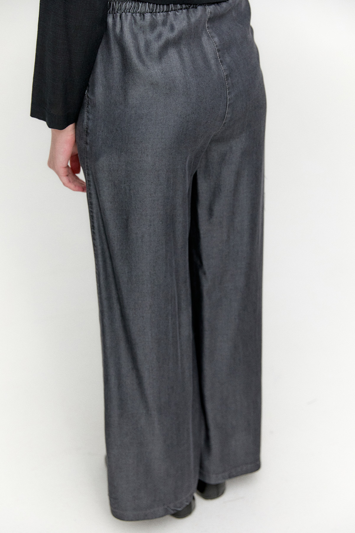 Beli Lastikli Geniş Paça Pantolon, Tesettür Giyim