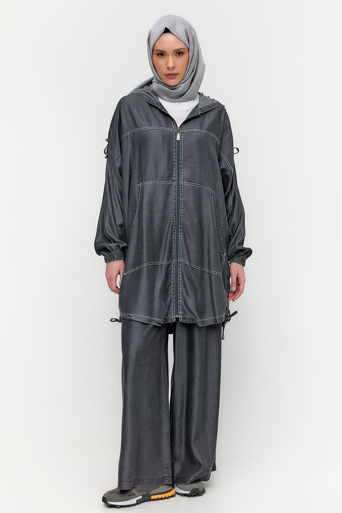 Pamuklu Rahat Kesim Pantolon, Tesettür Giyim