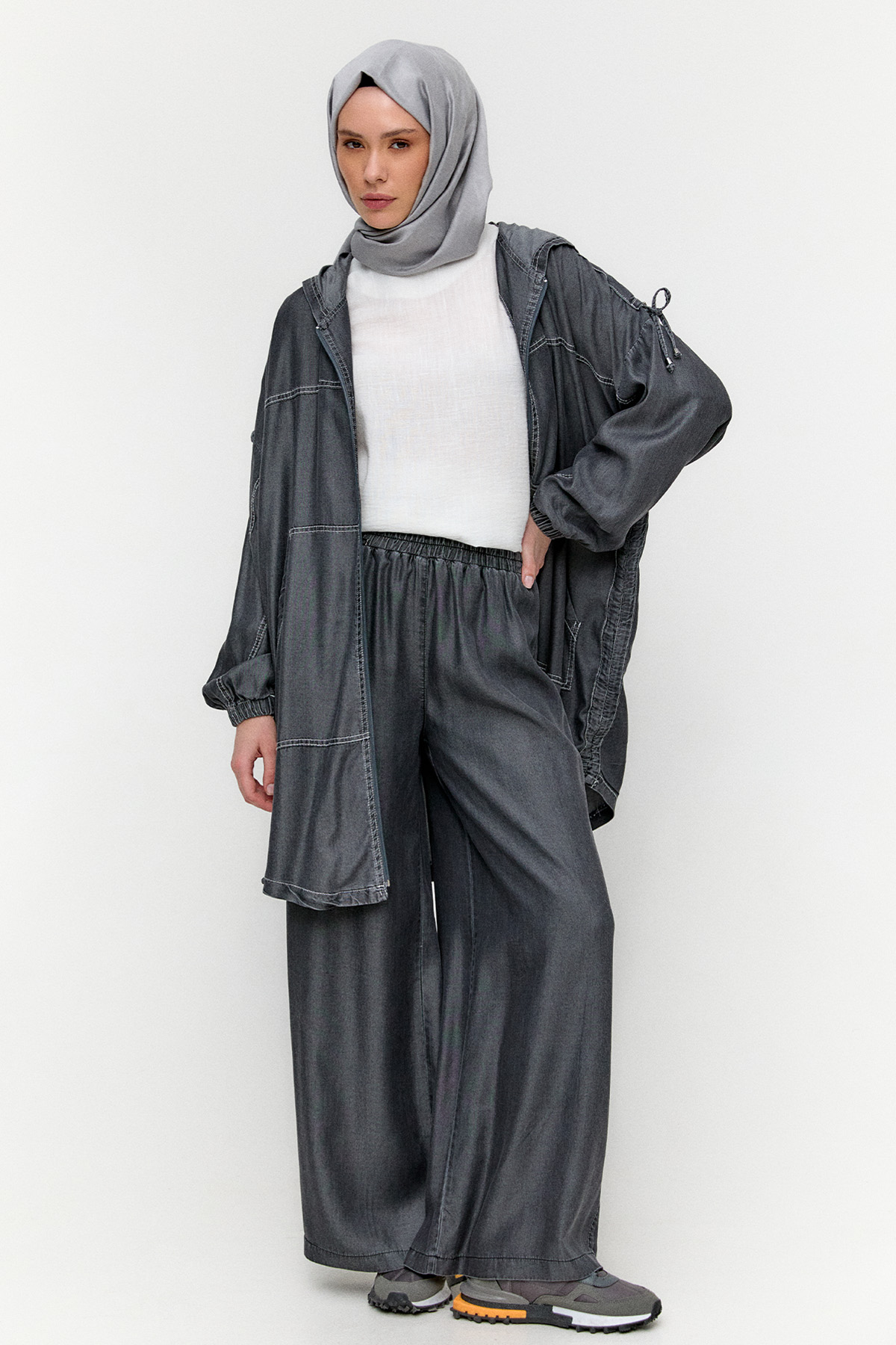 Pamuklu Rahat Kesim Pantolon, Tesettür Giyim