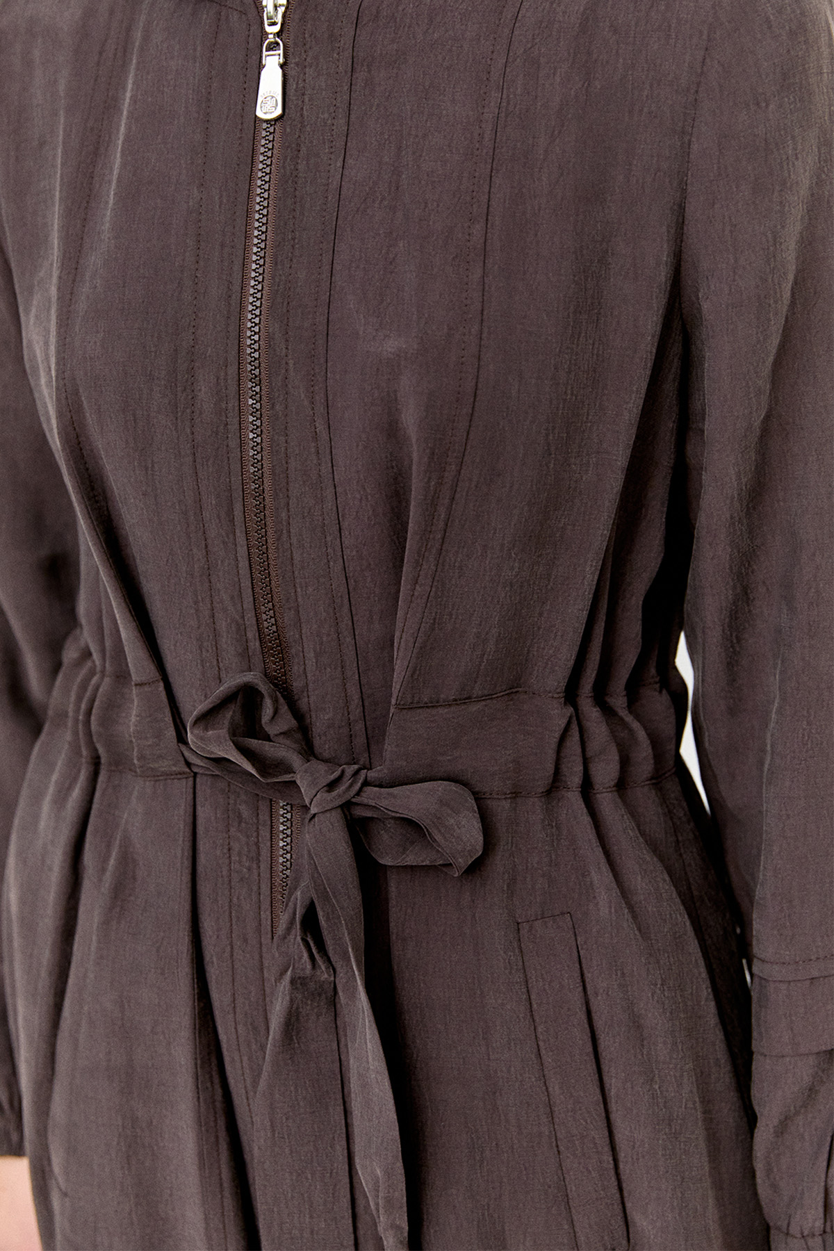 Kapüşonlu Cepli Spor Pardesü, Tesettür Giyim