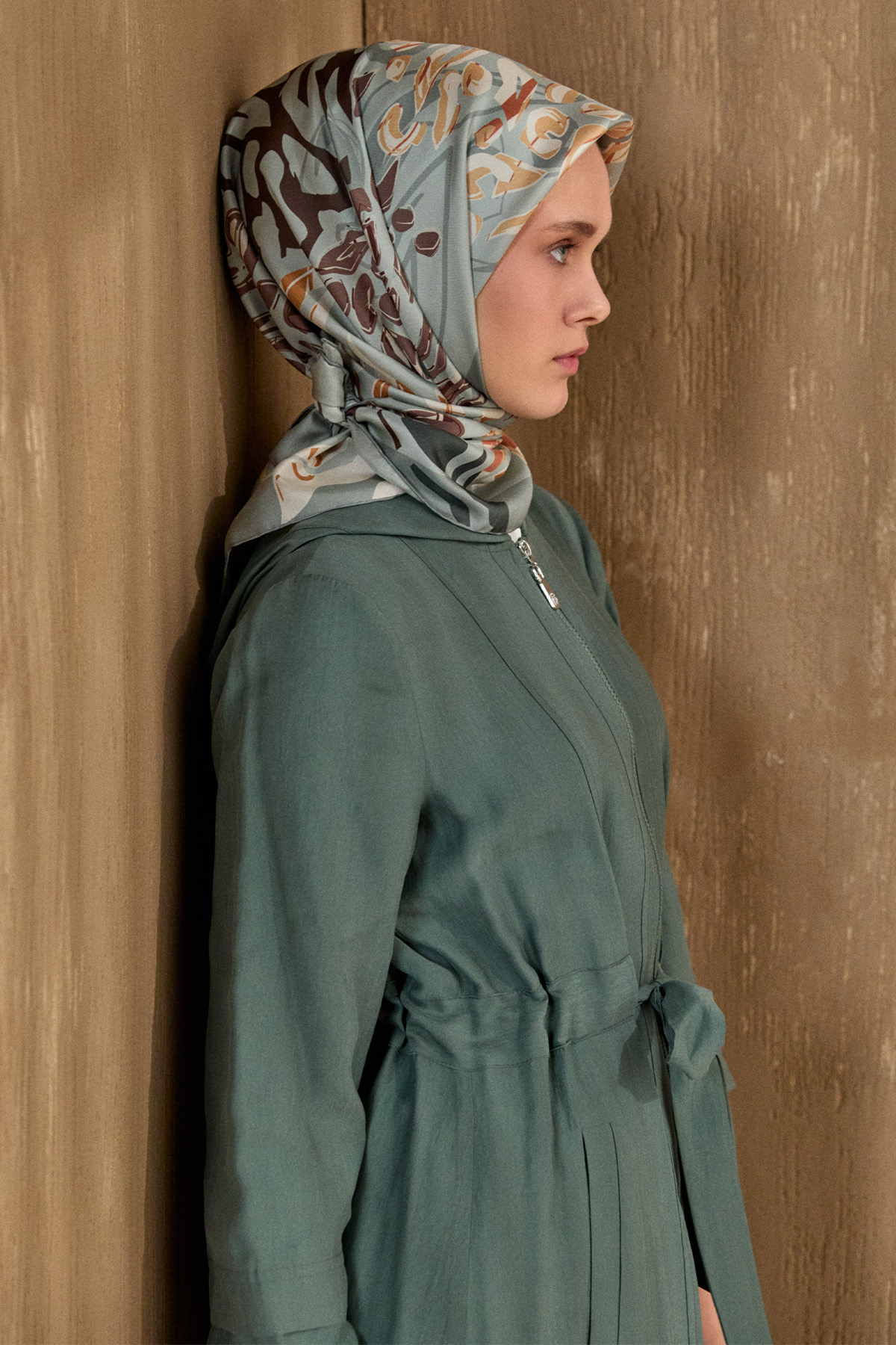 Kapüşonlu Cepli Spor Pardesü, Tesettür Giyim