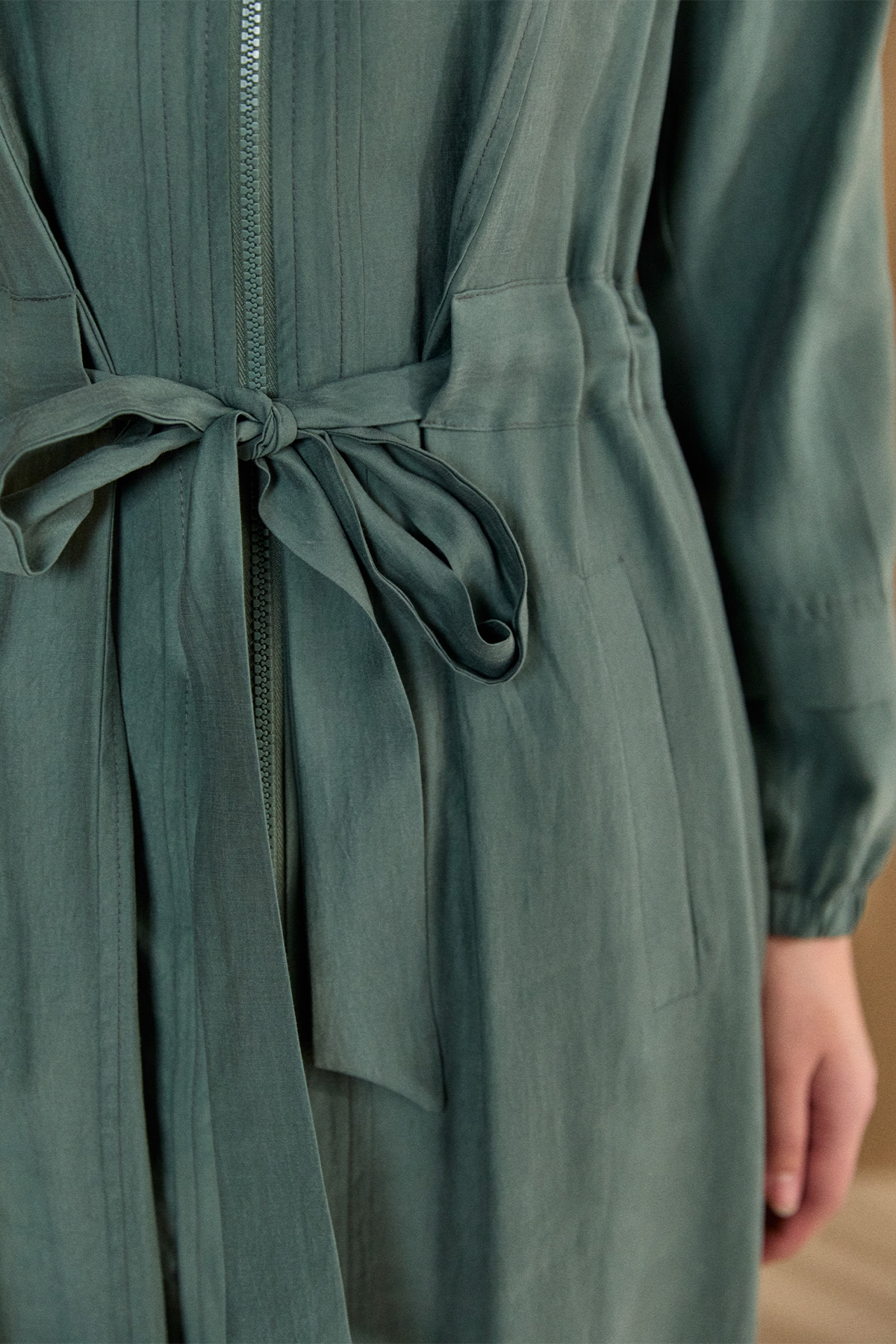 Kapüşonlu Cepli Spor Pardesü, Tesettür Giyim