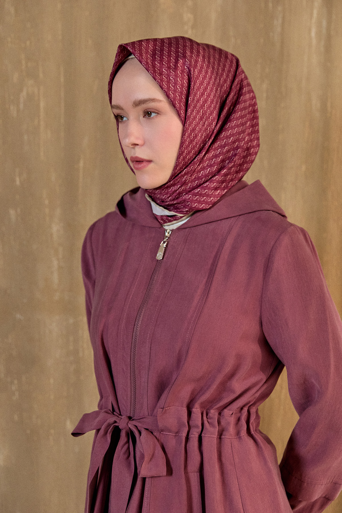 Kapüşonlu Cepli Spor Pardesü, Tesettür Giyim