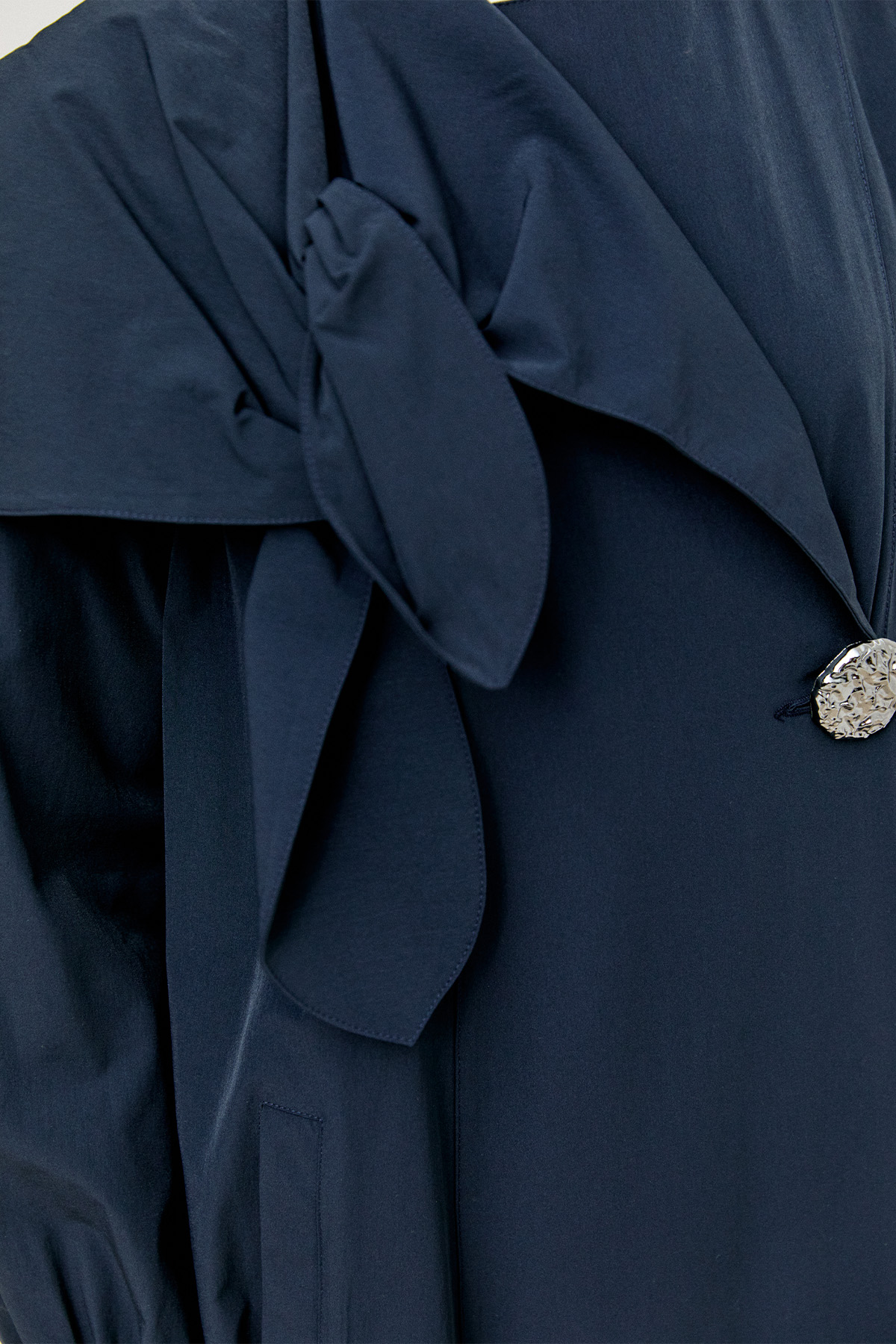 Mono Kapamalı Oversize Pardesü, Tesettür Giyim