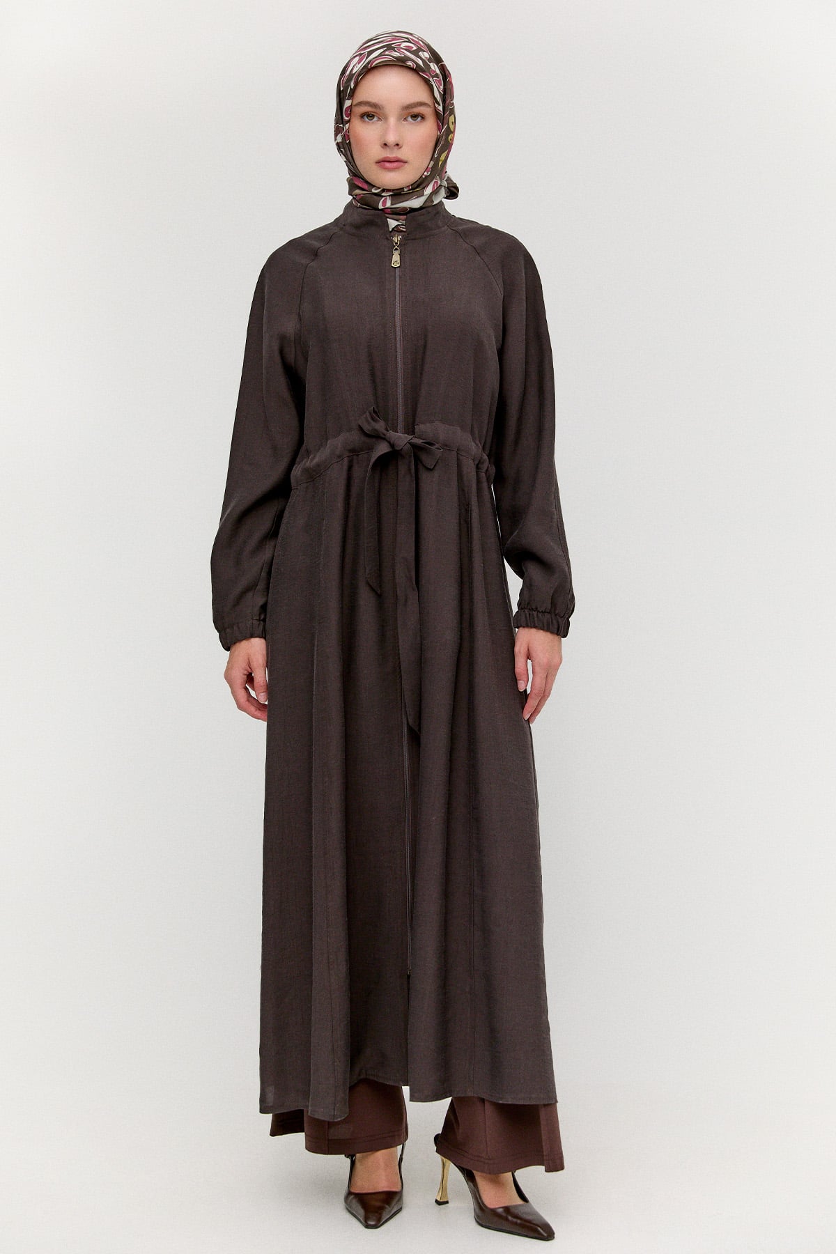 Kuşak Detaylı Fermuarlı Pardösü CAMEL 2622022 I SETRMS