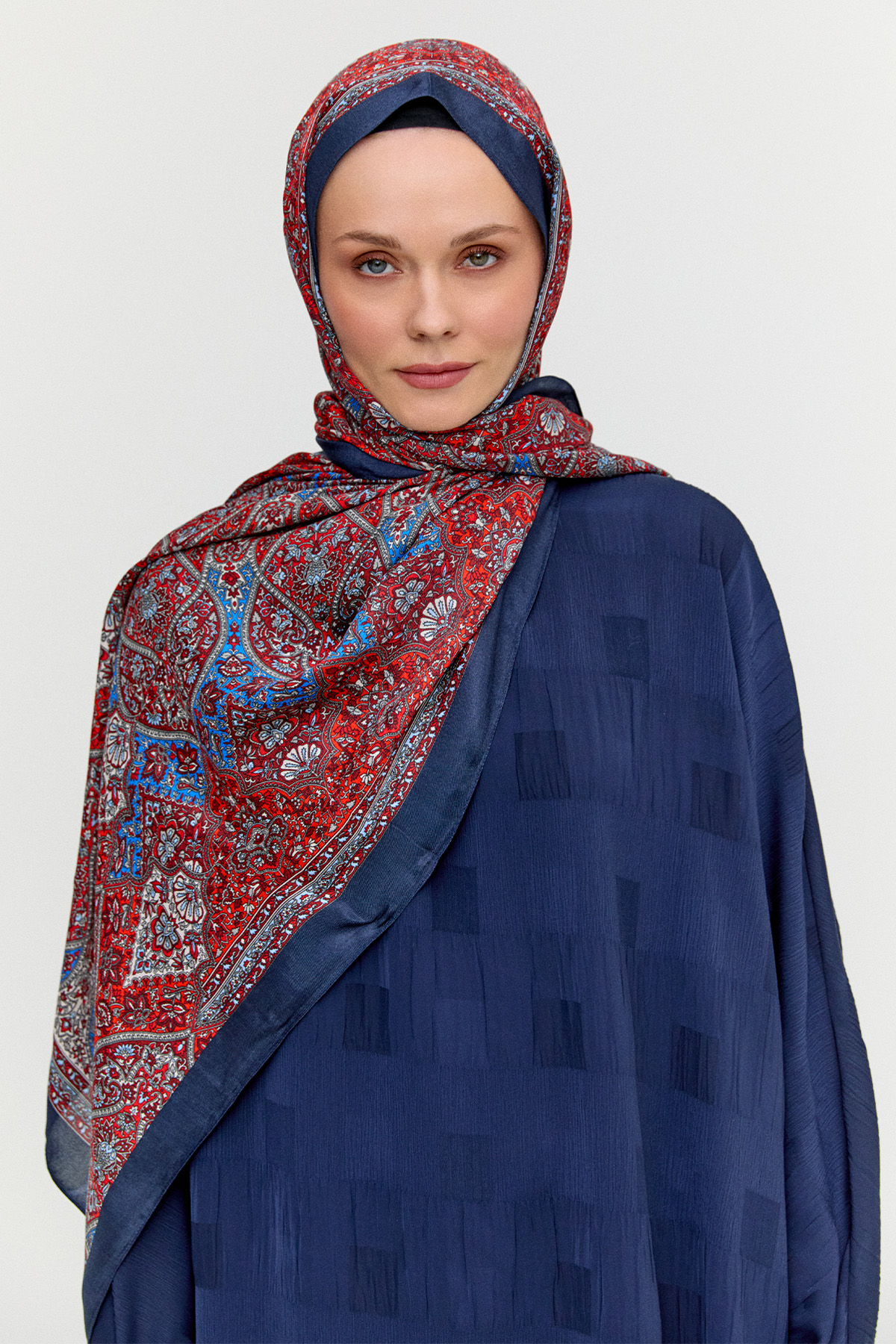 Monokrom Desenli Modal Şal, Tesettür Giyim