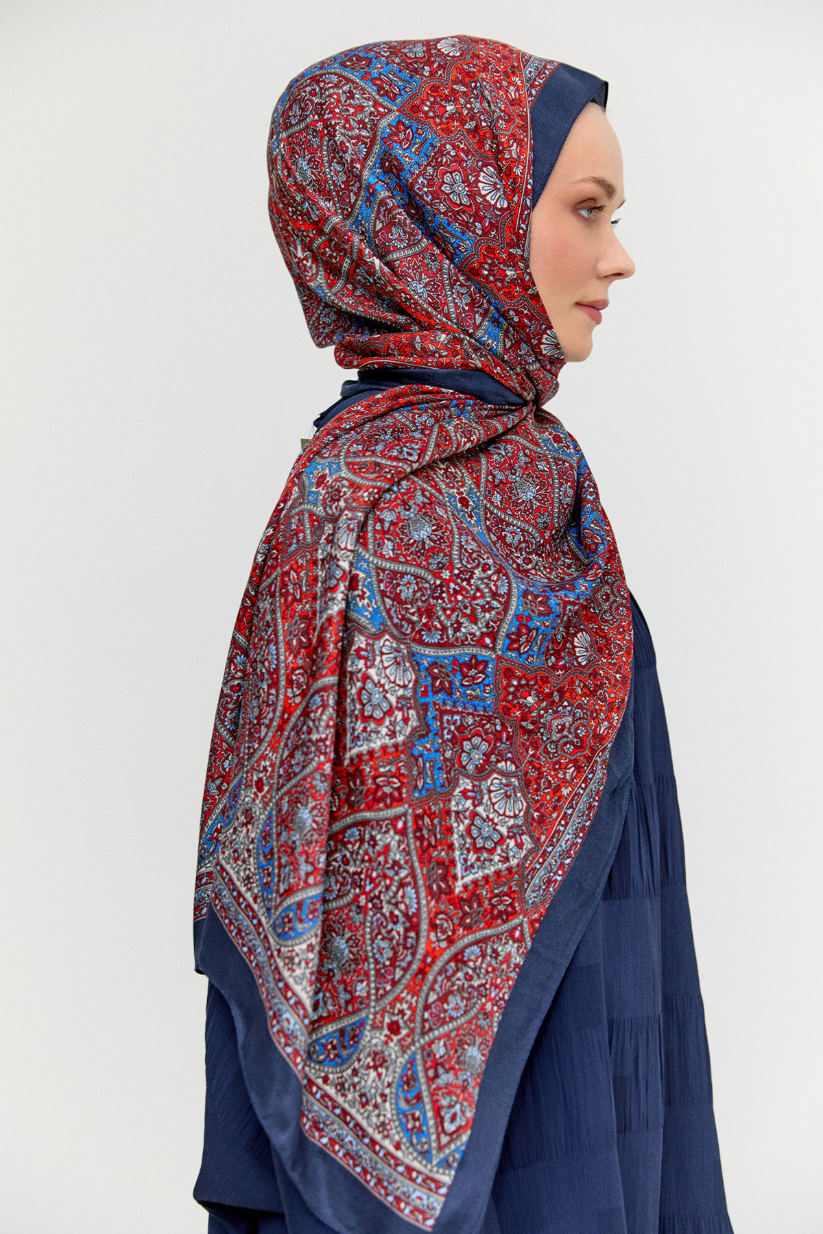 Monokrom Desenli Modal Şal, Tesettür Giyim