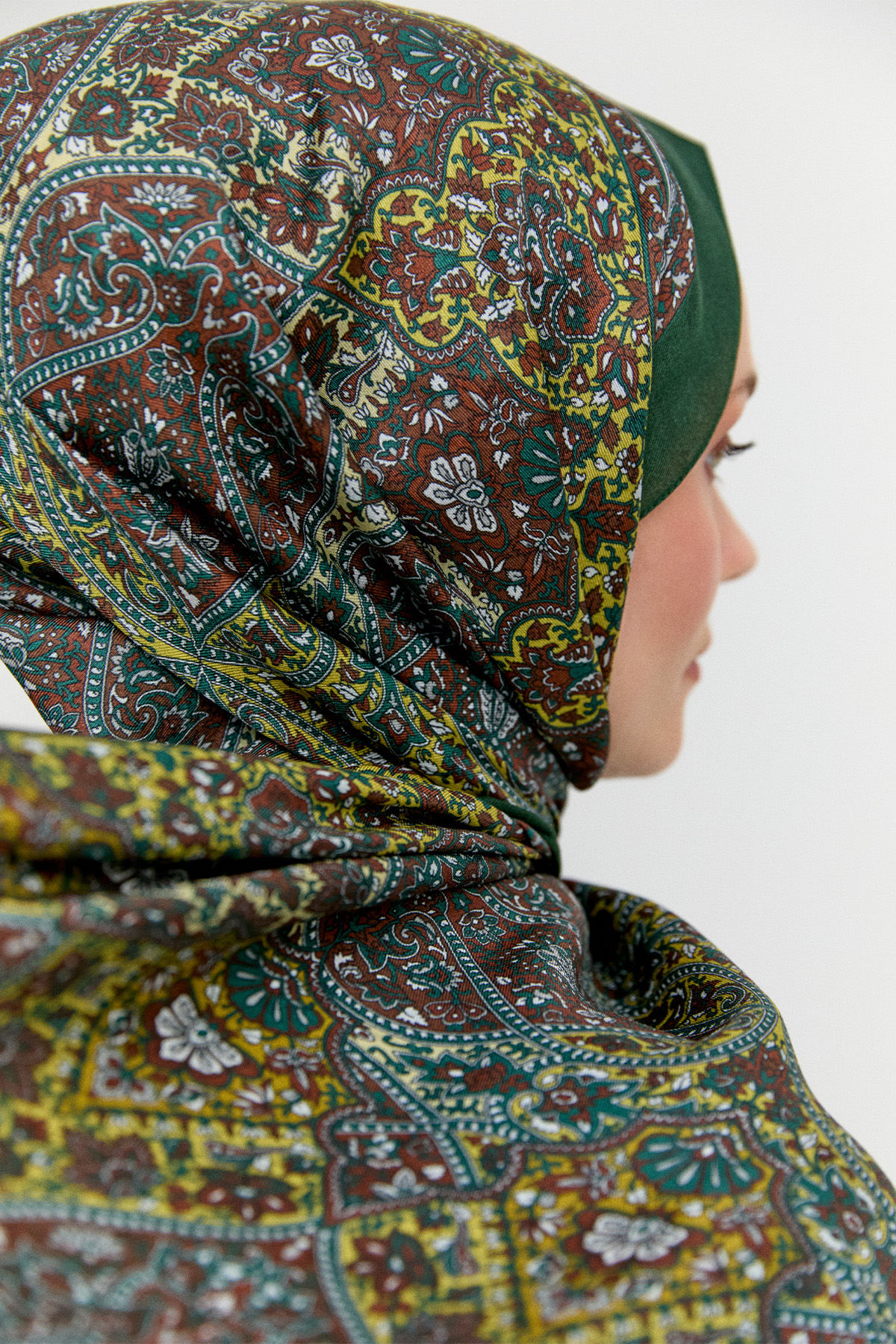 Monokrom Desenli Modal Şal, Tesettür Giyim