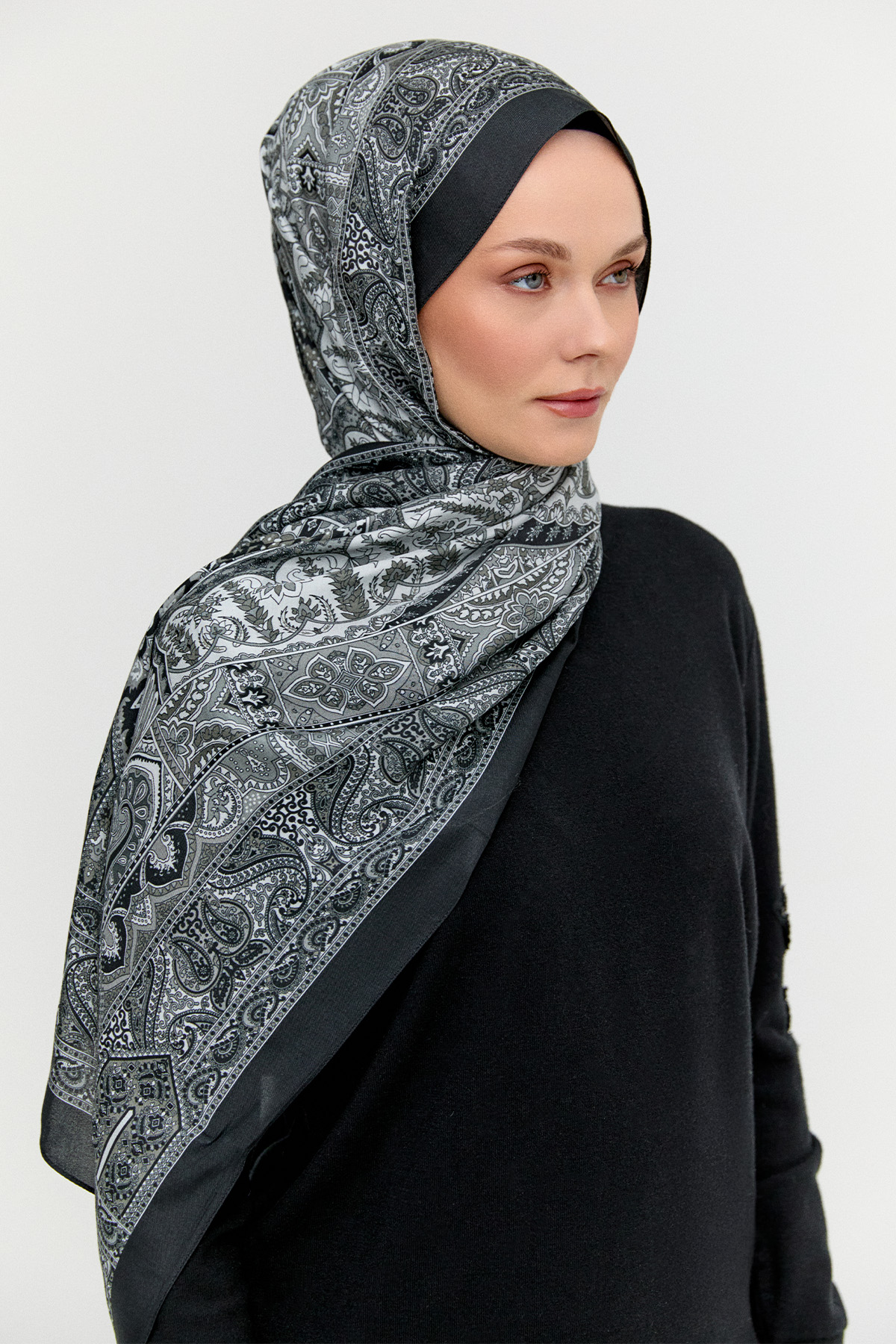 Etnik Motifli Modal Şal, Tesettür Giyim