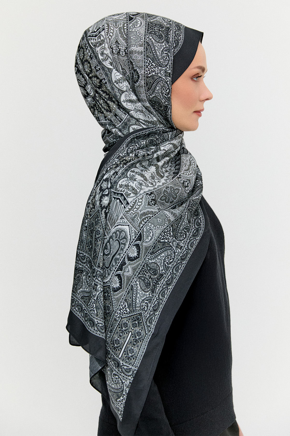 Etnik Motifli Modal Şal, Tesettür Giyim