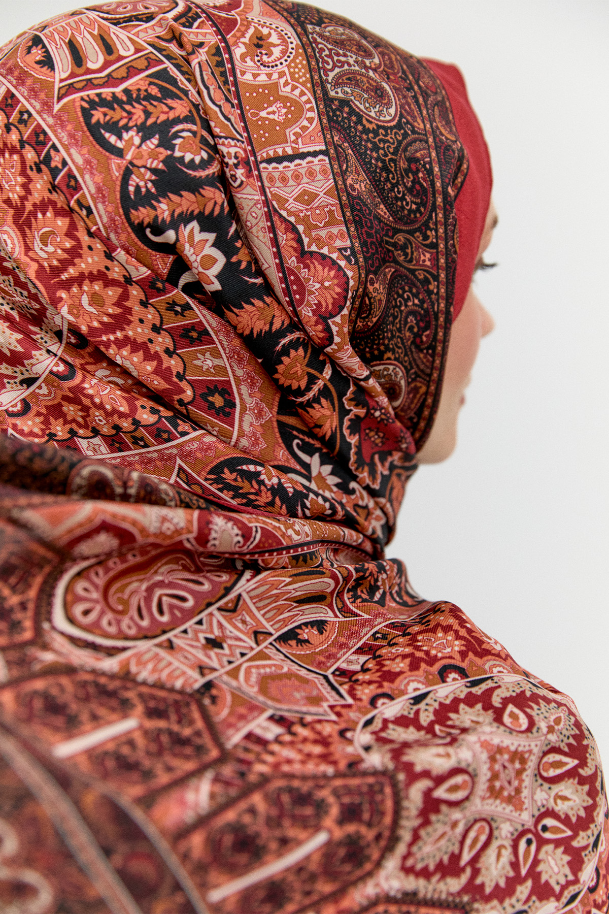 Etnik Motifli Modal Şal, Tesettür Giyim