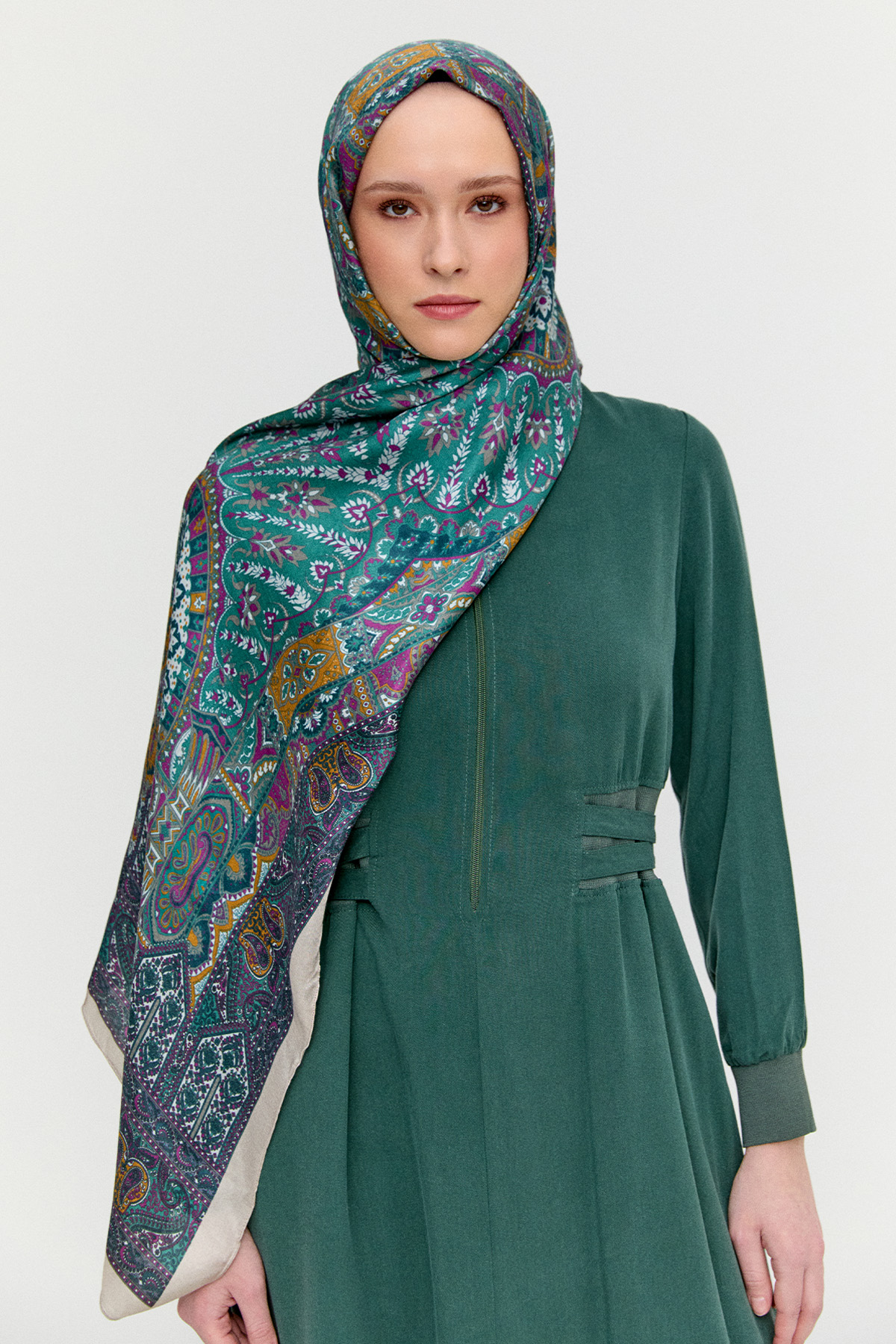 Etnik Motifli Modal Şal, Tesettür Giyim