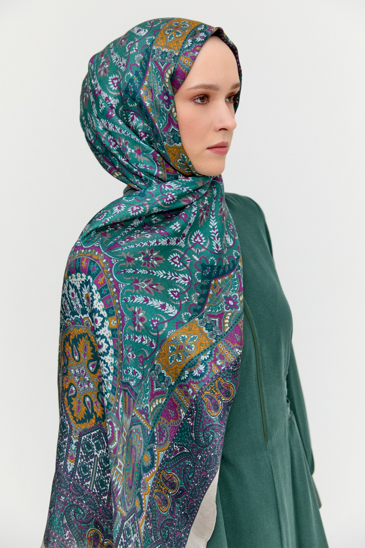 Etnik Motifli Modal Şal, Tesettür Giyim