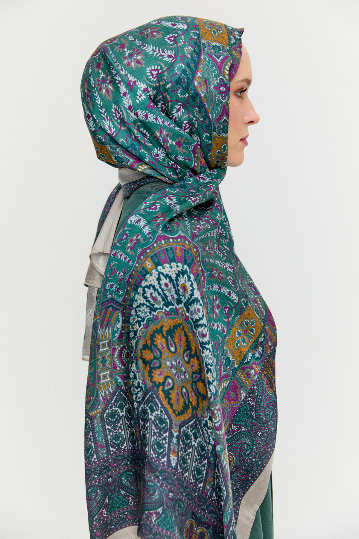 Etnik Motifli Modal Şal, Tesettür Giyim